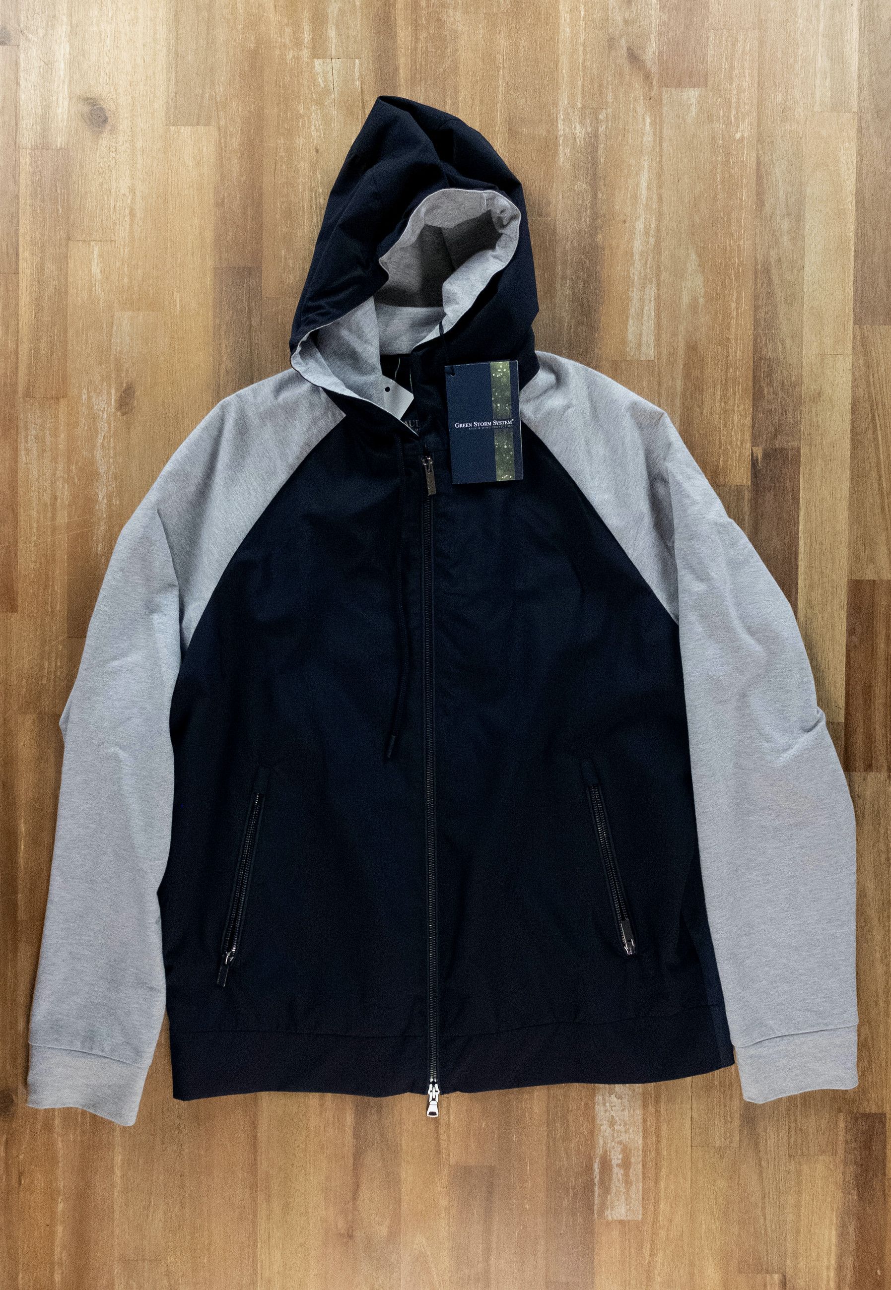 Paul & Shark PAUL & SHARK navy blue paneled hooded casual jacket Large Size US L / EU 52-54 / 3 - 1 Thumbnail