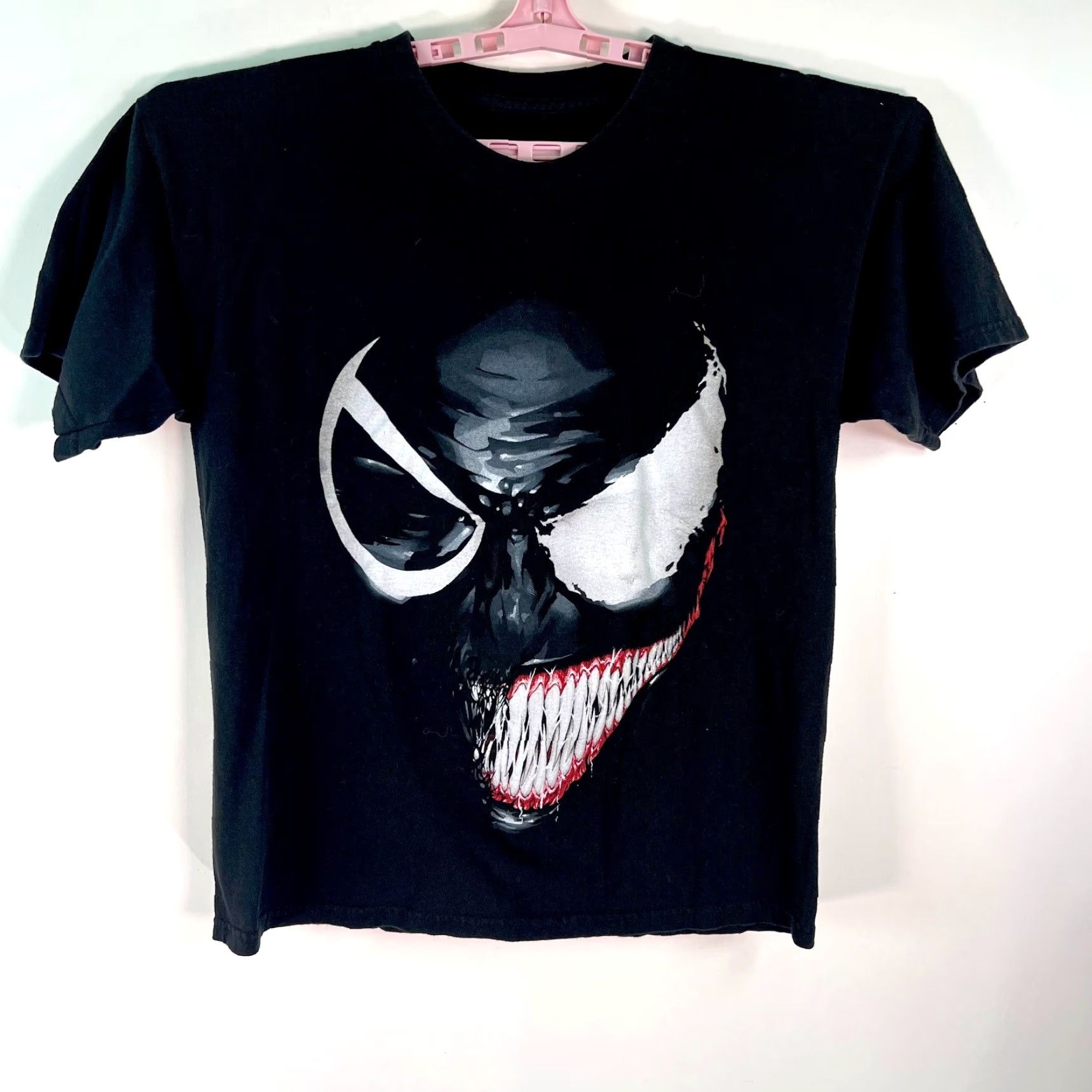 Vintage Marvel Mens Graphic Print Cotton Crew Neck T Shirt Black Size L Size US L / EU 52-54 / 3 - 2 Thumbnail