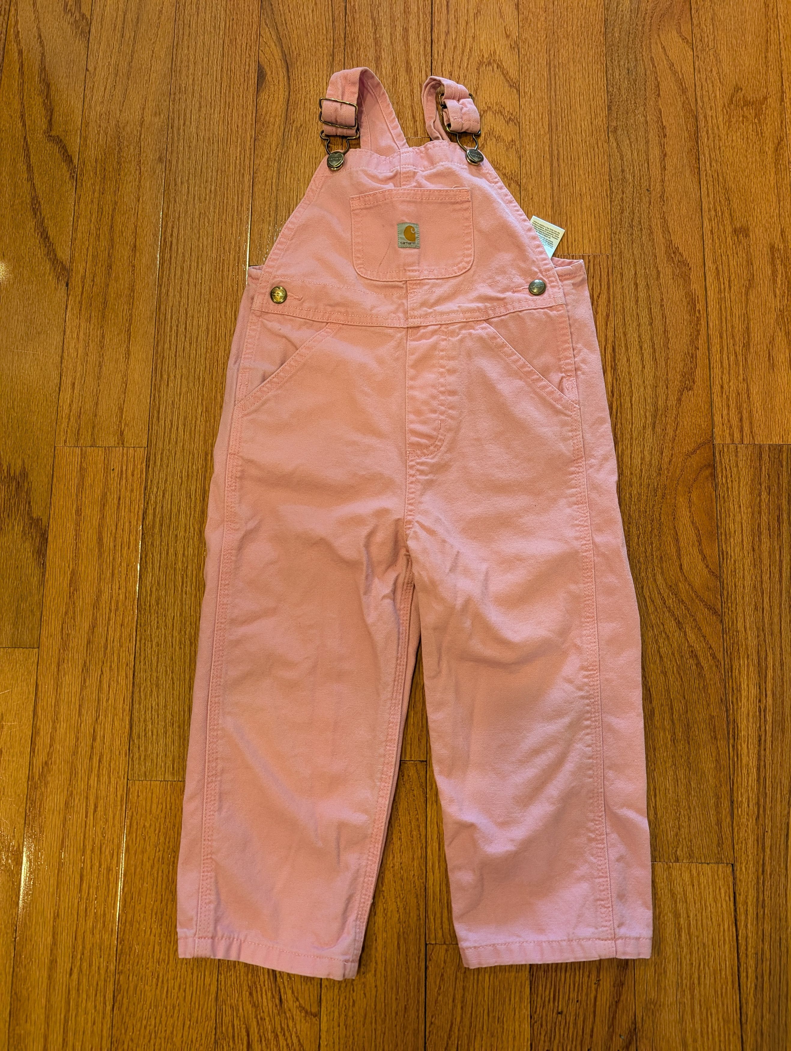Carhartt Carhartt Toddler Canvas Overalls 3T Duck Canvas Heart Button Size 24" / US 00 / IT 34 - 1 Thumbnail