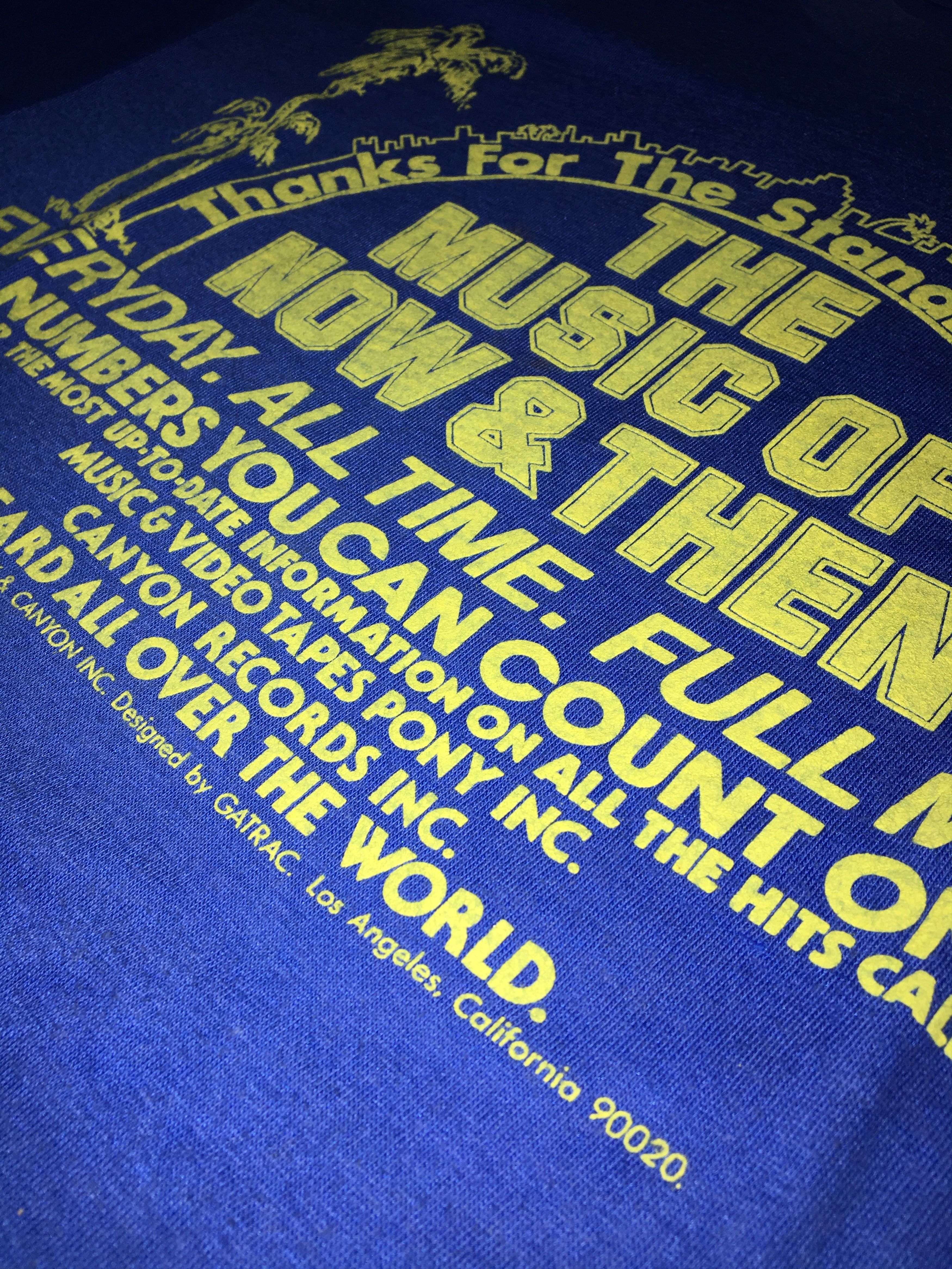 Vintage Vintage 80s PONY & CANYON The Music Of Now & Then Tshirt Size US S / EU 44-46 / 1 - 4 Thumbnail