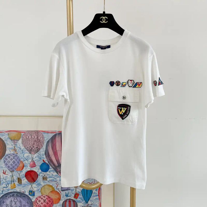 Louis Vuitton Women's Logo Cotton T-Shirt 0089