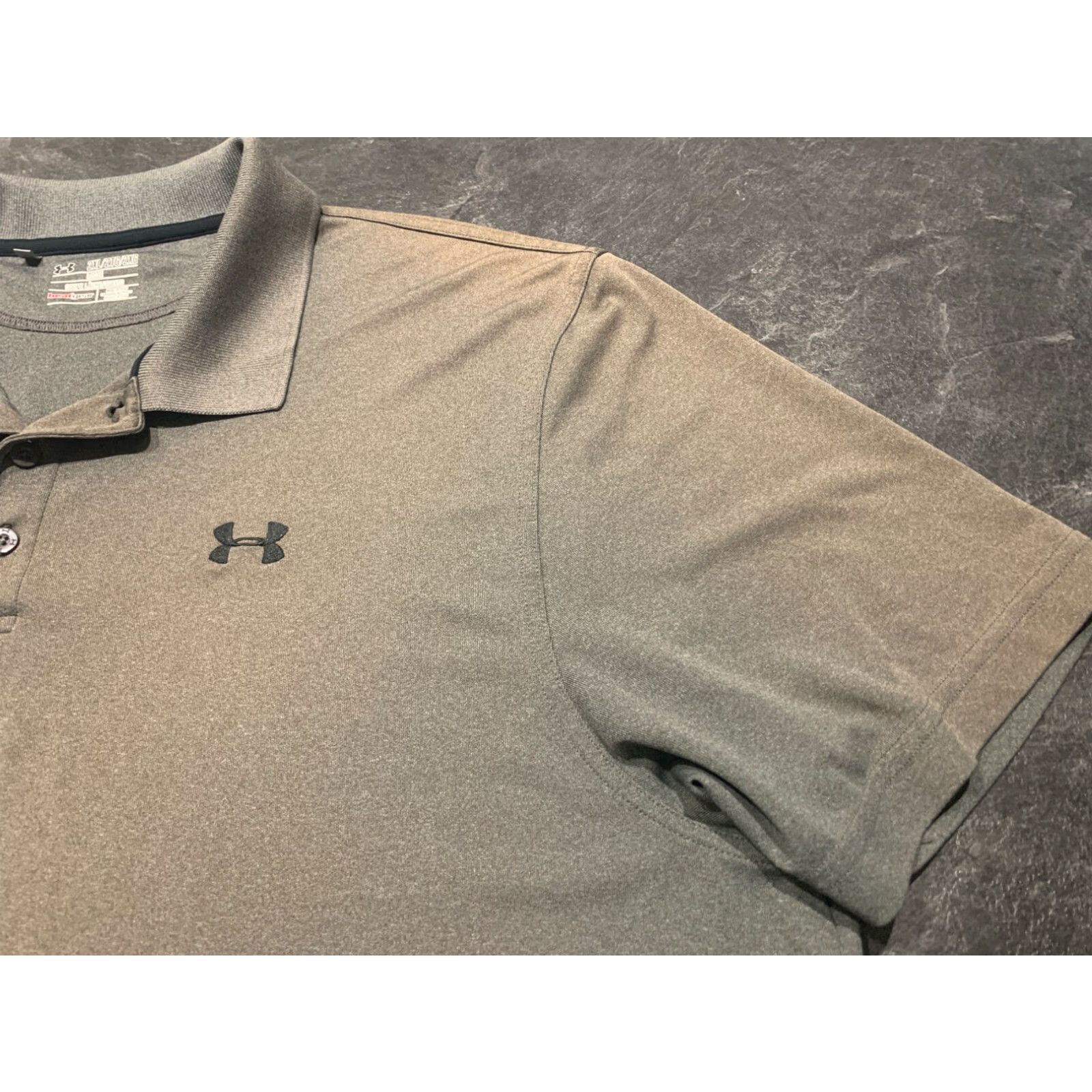 Under Armour Under Armour HeatGear Golf Polo Shirt Short Sleeve Gray Mens 2XL Moisture Wicking Sports Size US XXL / EU 58 / 5 - 3 Thumbnail