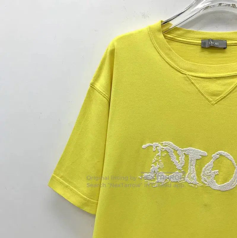 Dior Dior Yellow Cotton Women's T. Size M / US 6-8 / IT 42-44 - 2 Thumbnail