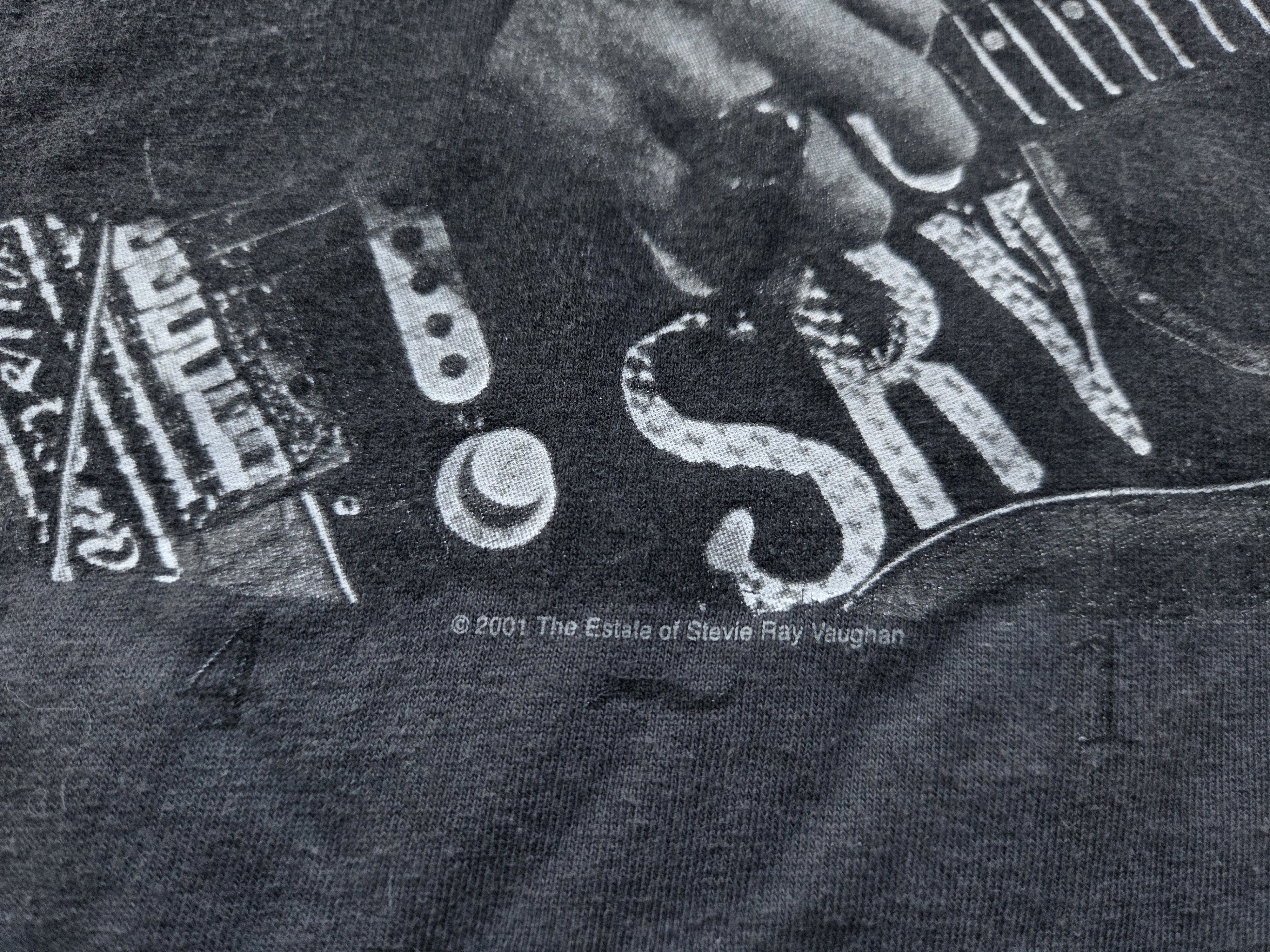 Band Tees Vintage Stevie Ray Vaughan SRV Blues Rock Guitar Band Shirt Size US XL / EU 56 / 4 - 5 Thumbnail