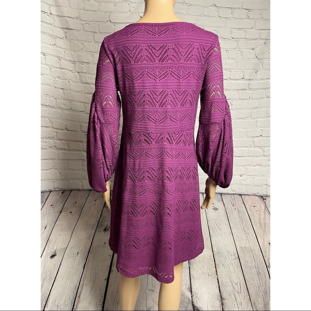 Anthropologie NWT New Anthropologie Maeve Laila Lace Purple Dress Size XS Size XS / US 0-2 / IT 36-38 - 5 Thumbnail