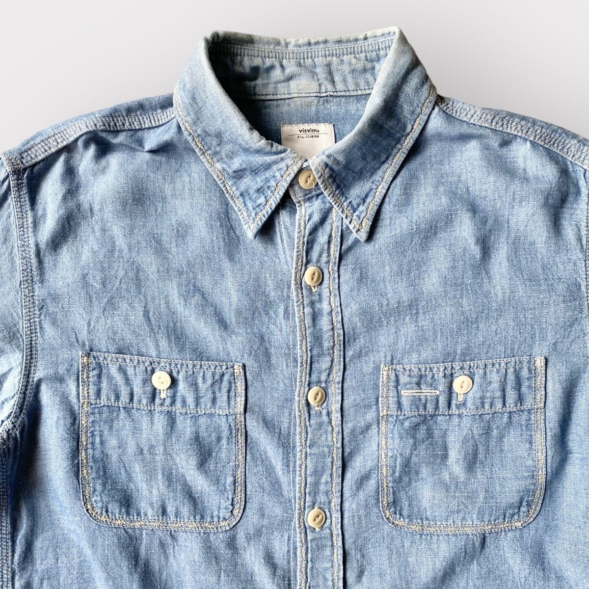 Visvim Visvim SS13 Deadwood Chambray Shirt Size US S / EU 44-46 / 1 - 3 Thumbnail