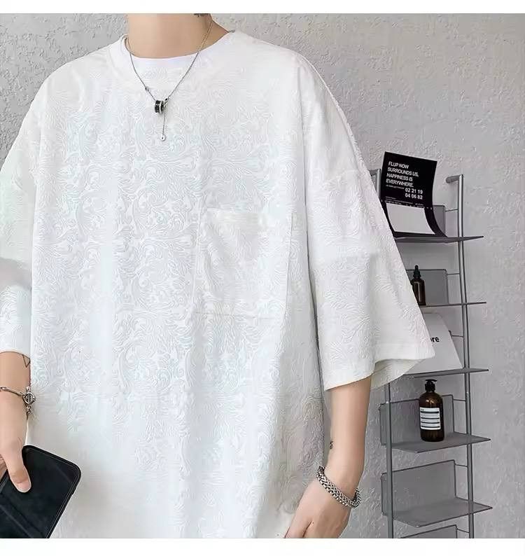 Japanese Brand × Vintage jacquard T-shirt Size US XL / EU 56 / 4 - 4 Thumbnail