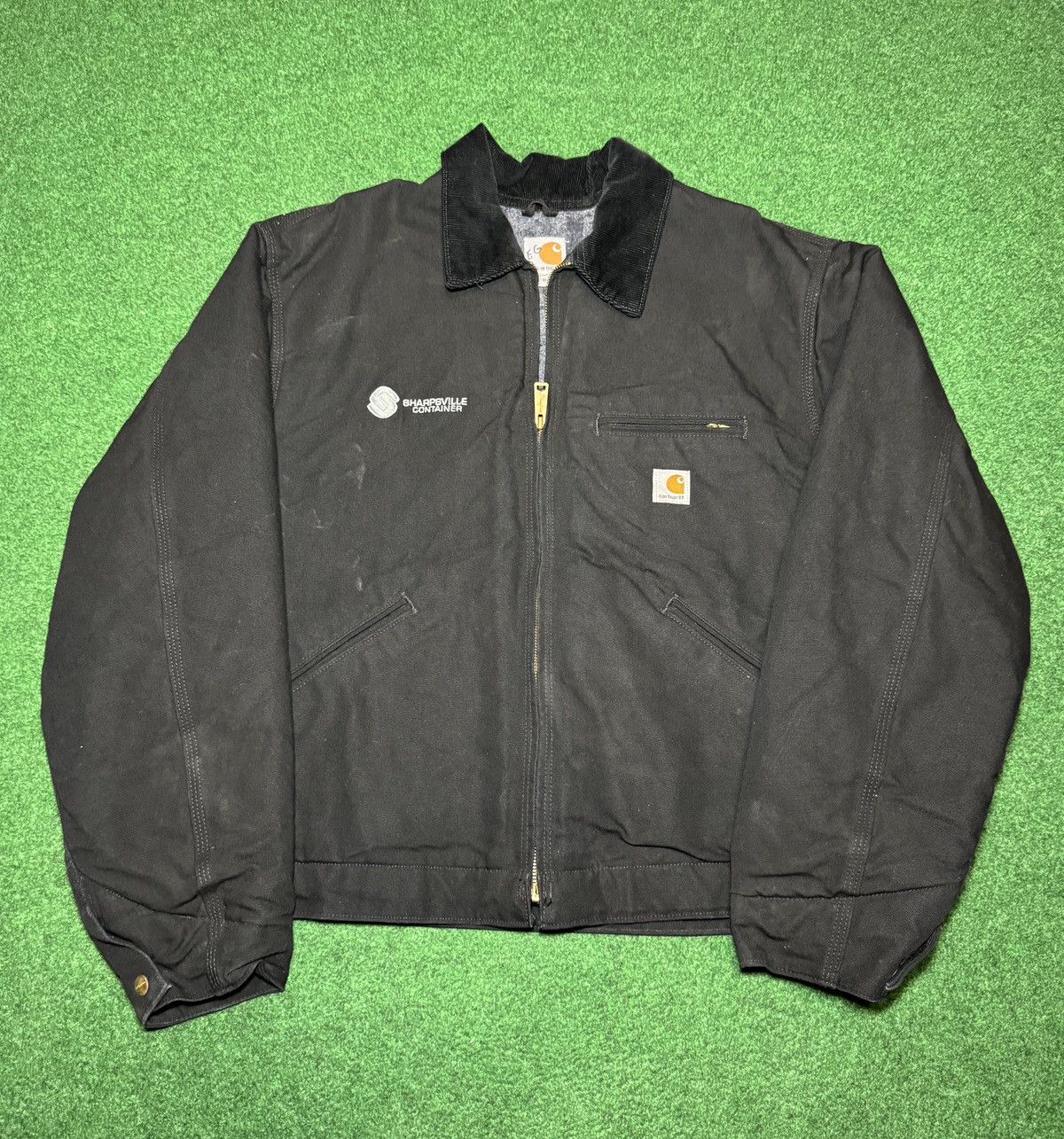 Carhartt Vintage 90s Carhartt J01 J97 BLK Detroit XL Black Jacket Size US XL / EU 56 / 4 - 1 Thumbnail