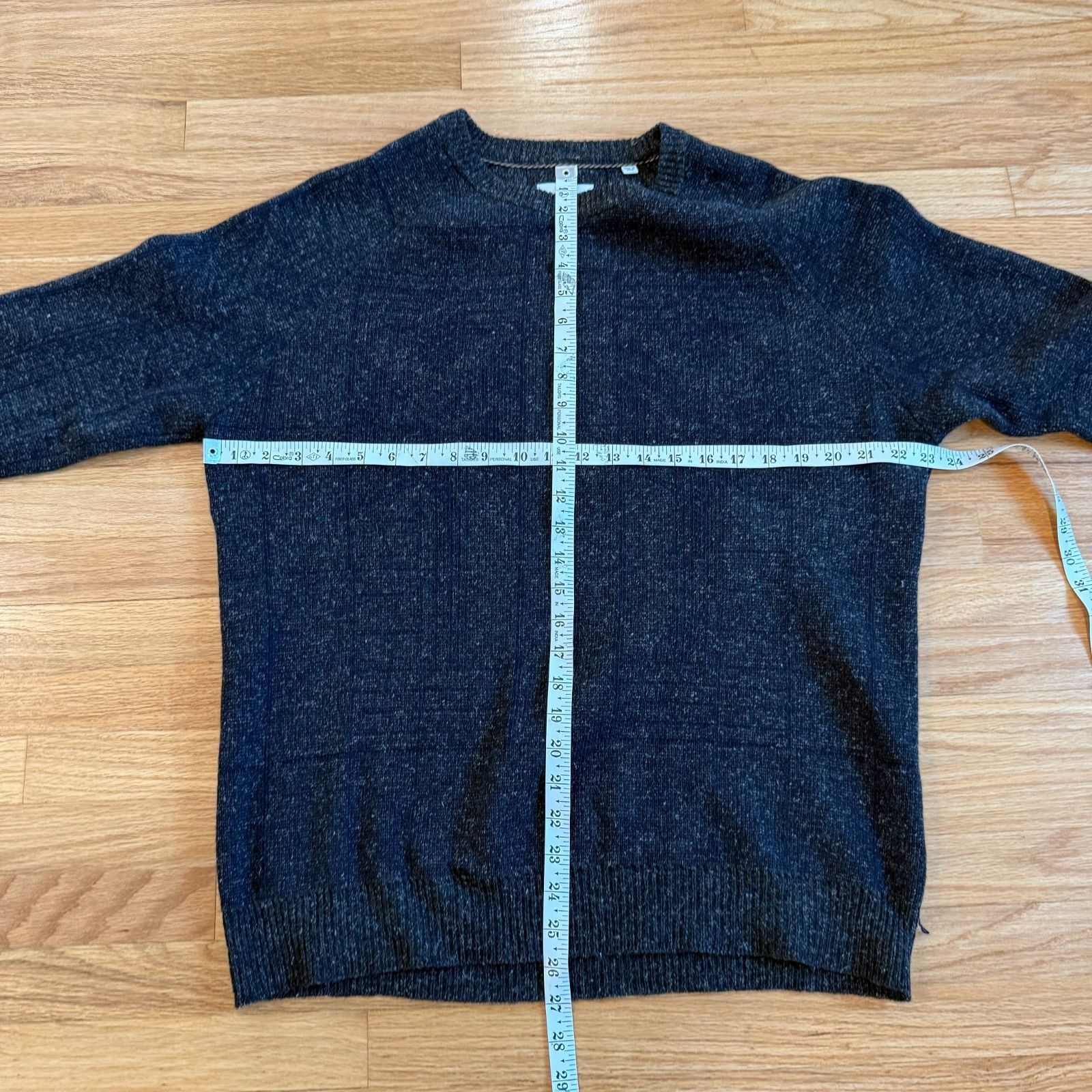 Billy Reid Billy Reid Wool & Linen Blend Knit Sweater in Charcoal Size US L / EU 52-54 / 3 - 2 Thumbnail