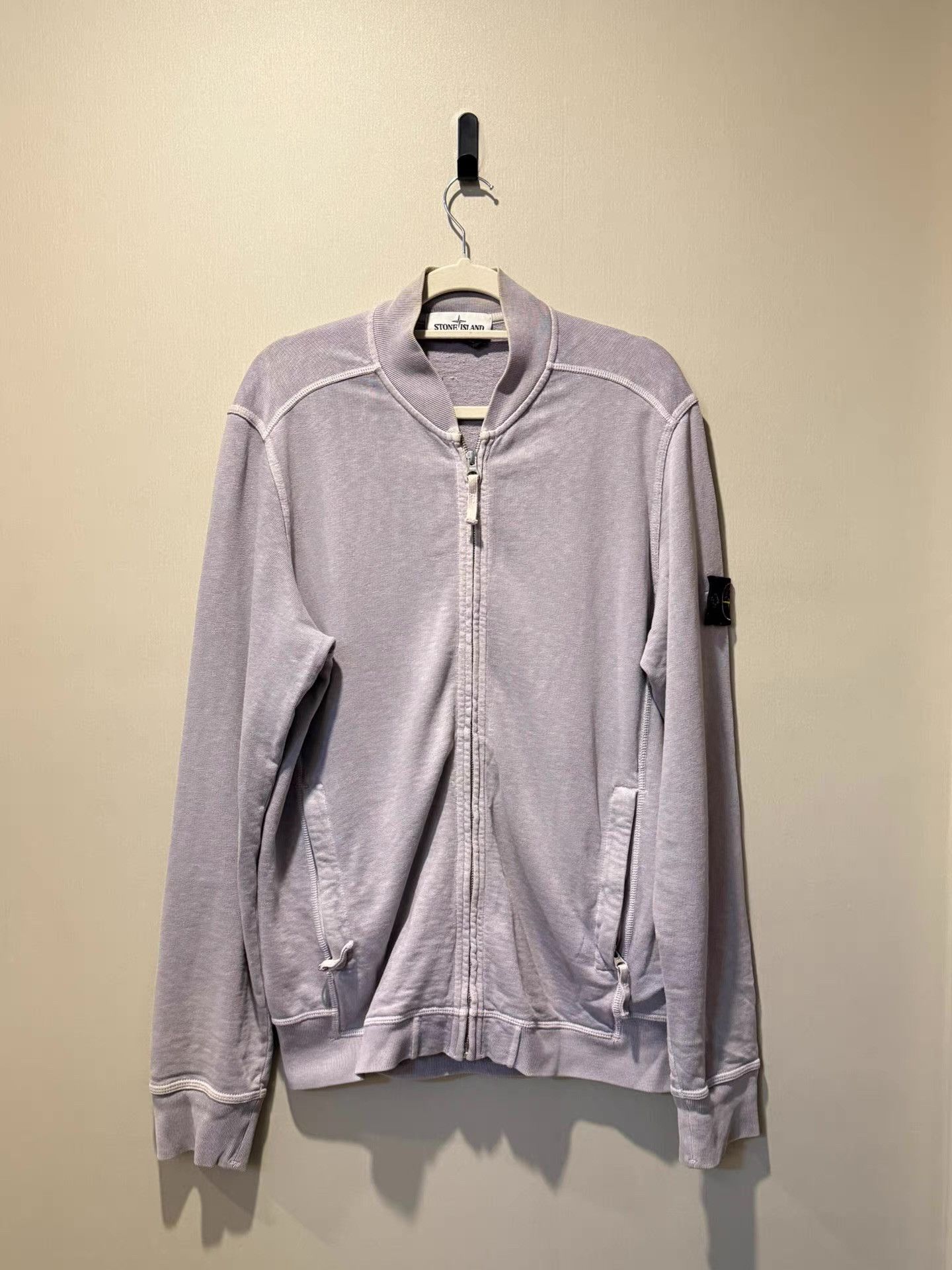 Stone Island Stone Island Washed Grey Sleeve BadgeStandCollar Jacket Ｑ20 Size US L / EU 52-54 / 3 - 1 Thumbnail