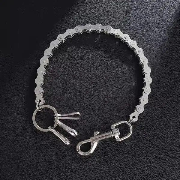 VIBE 44cm Length Motorcycle Chain Wallet Waist Key chain Size ONE SIZE - 7 Thumbnail
