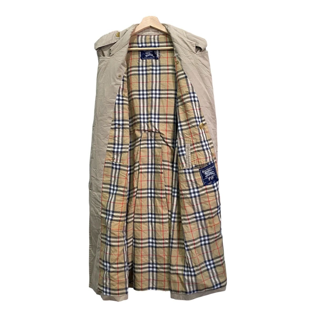 Burberry Vintage Burberrys Nova Check Double Breasted Trench Coat Size US M / EU 48-50 / 2 - 3 Thumbnail