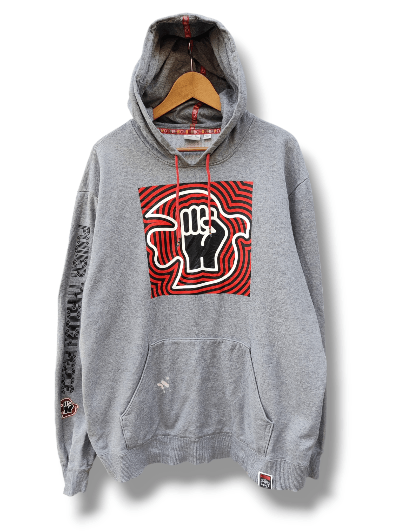 Puma Vintage Puma x Power Through Limited Peace Hoodie Size US XL / EU 56 / 4 - 1 Thumbnail