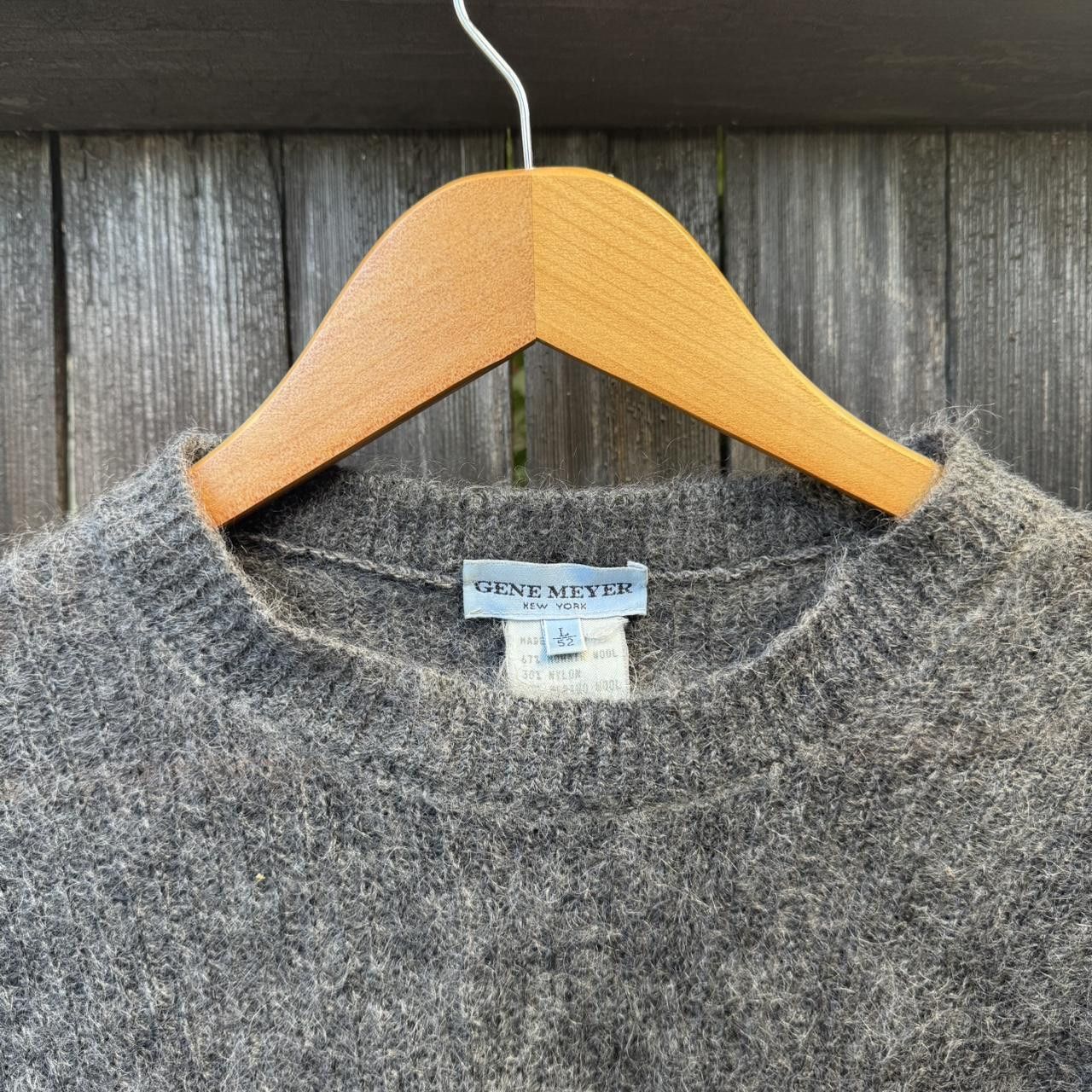 Other Gene Meyer New York Large Mohair Knit Sweater Size US L / EU 52-54 / 3 - 3 Thumbnail
