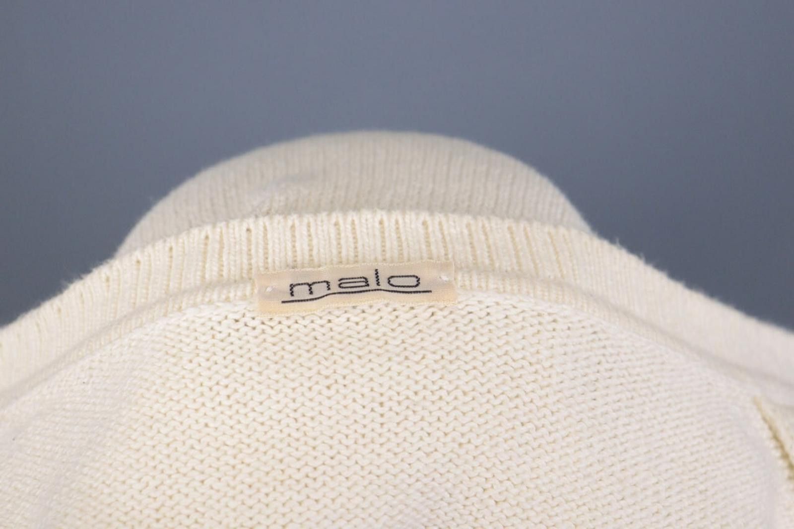 Malo Malo Beige Knit Button Dwon Cardigan Sweater Size 48 Size M / US 6-8 / IT 42-44 - 12 Thumbnail