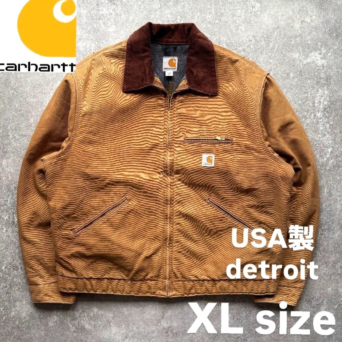 Carhartt VINTAGE Carhartt Detroit Jacket J001 BRN Size XL Made in USA Size US XL / EU 56 / 4 - 2 Thumbnail
