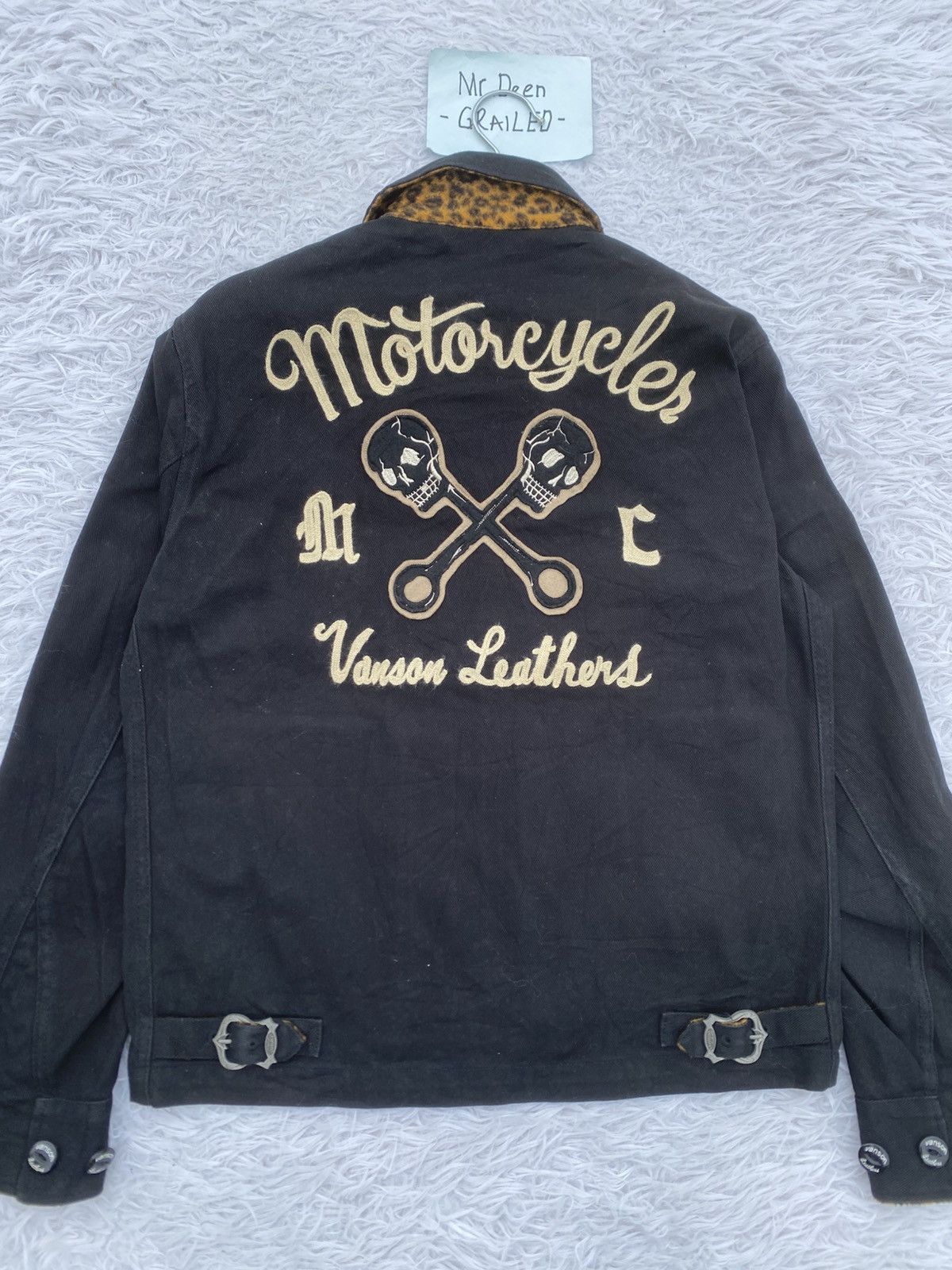 Japanese Brand Rare Vintage 90s Vanson Leather Cotton Jacket Size US M / EU 48-50 / 2 - 4 Thumbnail