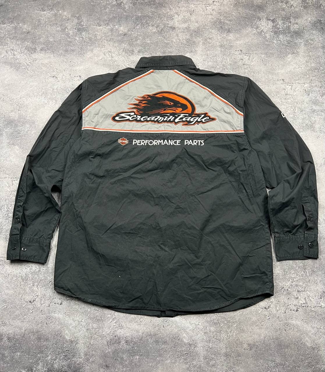 Harley Davidson Vinatge Harley Davidson Long Sleeve Button Up Shirt Racing Size US XL / EU 56 / 4 - 8 Thumbnail