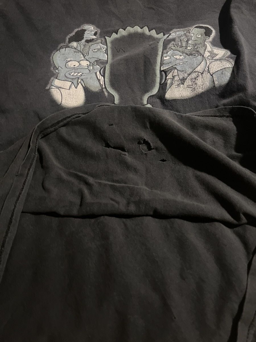 Vintage Vintage Y2K Bart Simpson Dumb People Sun Faded thrashed tee Size US L / EU 52-54 / 3 - 4 Thumbnail