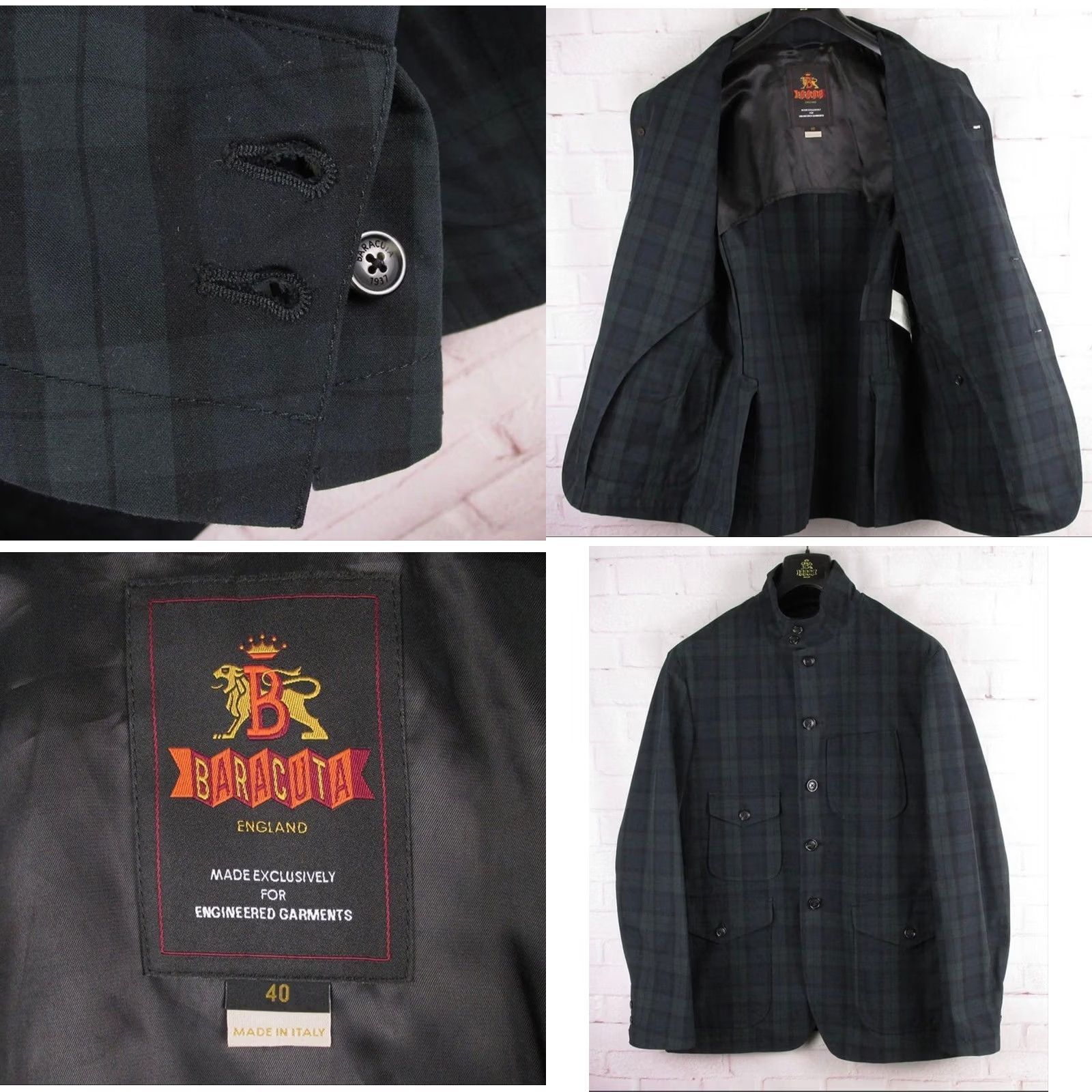 Engineered Garments BARACUTA X ENGINEERED GARMENTS JACKET MEN BLACK POLYESTER SIZE L USED Size US L / EU 52-54 / 3 - 8 Thumbnail