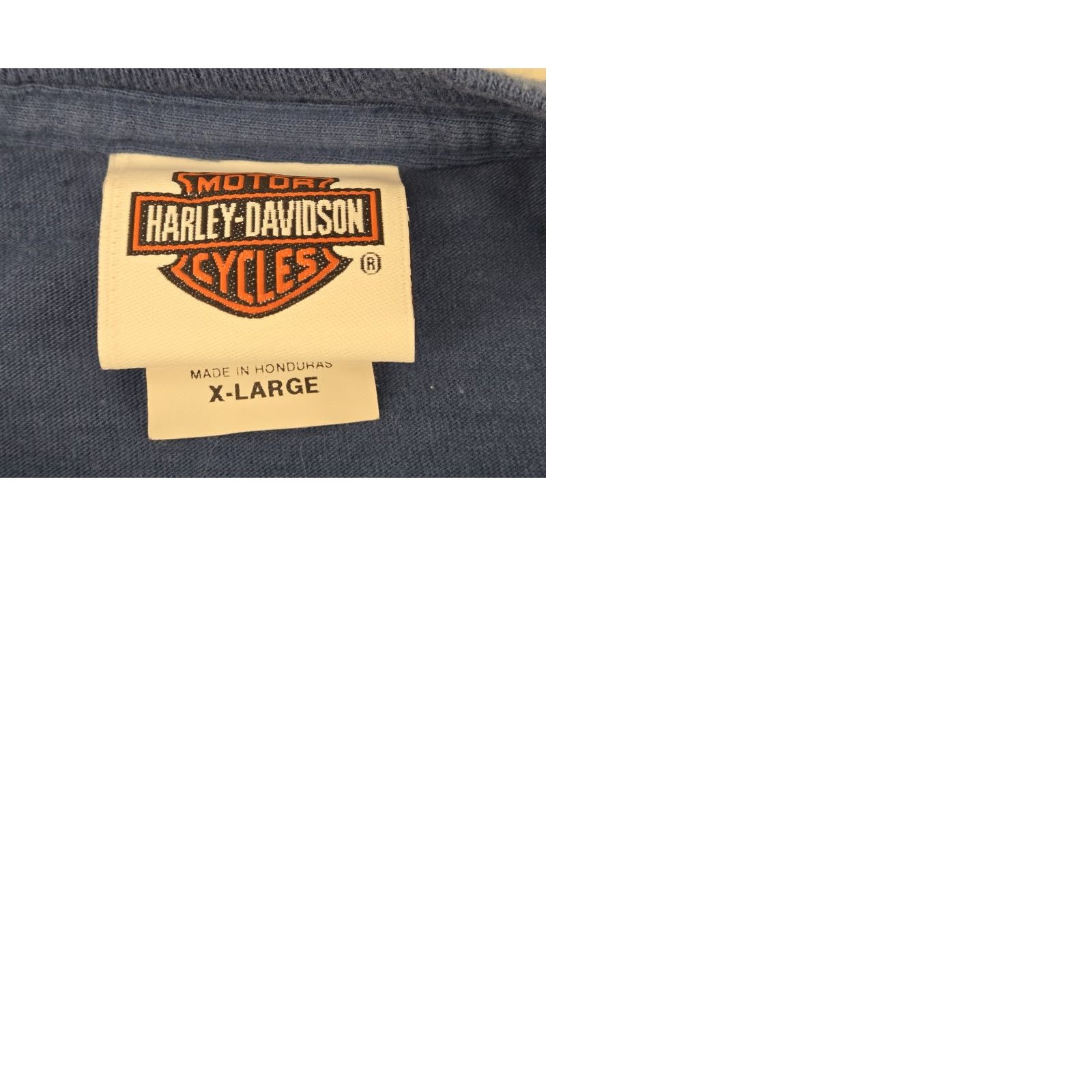 Harley Davidson Harley-Davidson Tee T-Shirt XL Blue Men Short Sleeve Crew Neck Logo Graphic Print 20s-90s Biker Motorcycle Casual Modern Size US XL / EU 56 / 4 - 9 Thumbnail