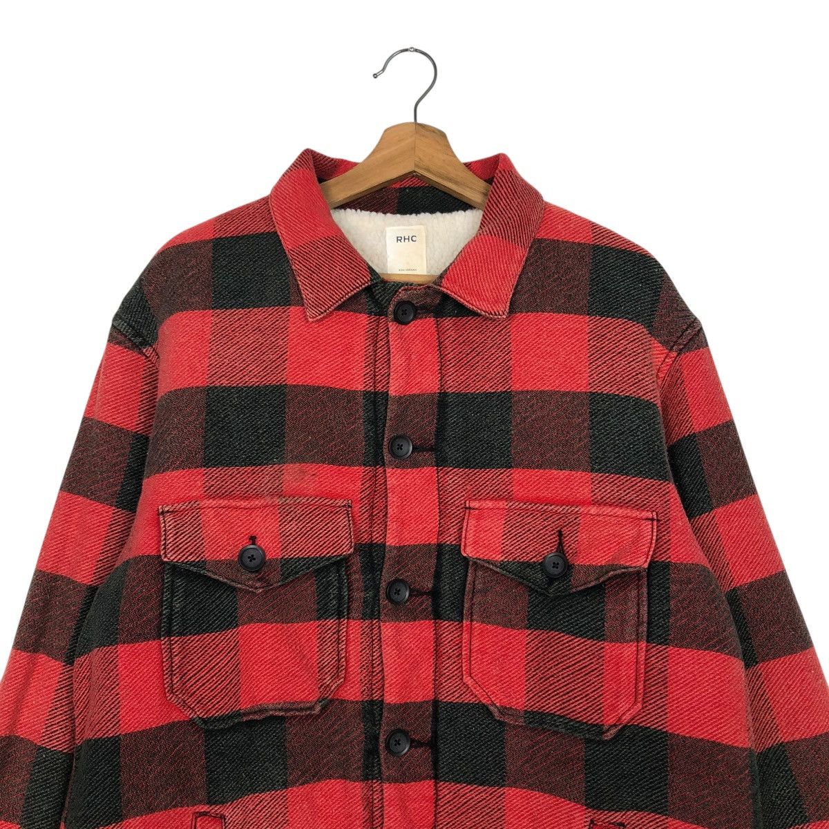 Japanese Brand 🔥VINTAGE FLANNEL JACKET BLANKET RHC TARTAN ISSEY MIYAKE Size US M / EU 48-50 / 2 - 5 Thumbnail