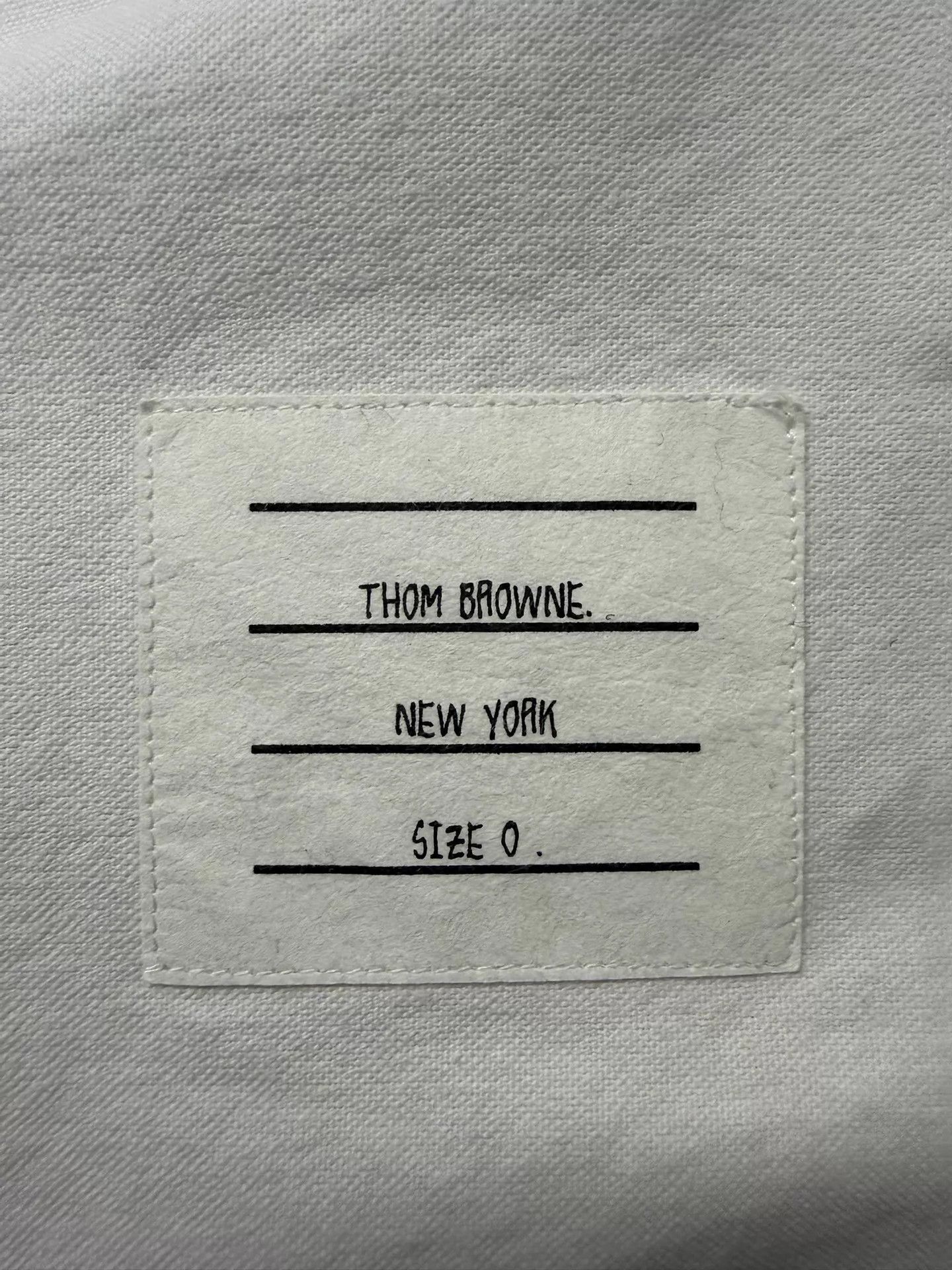 Thom Browne Thom Browne Classic 4-Bar White Oxford Shirt Size 0 Size US XS / EU 42 / 0 - 4 Thumbnail