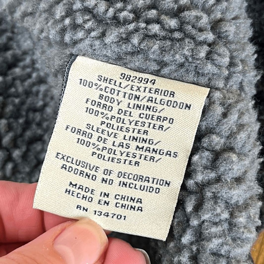 Vintage VINTAGE Boston Traders Sweater Mens M Full Zip Cable Knit Sherpa Lined Gray Jacket Size US M / EU 48-50 / 2 - 6 Thumbnail