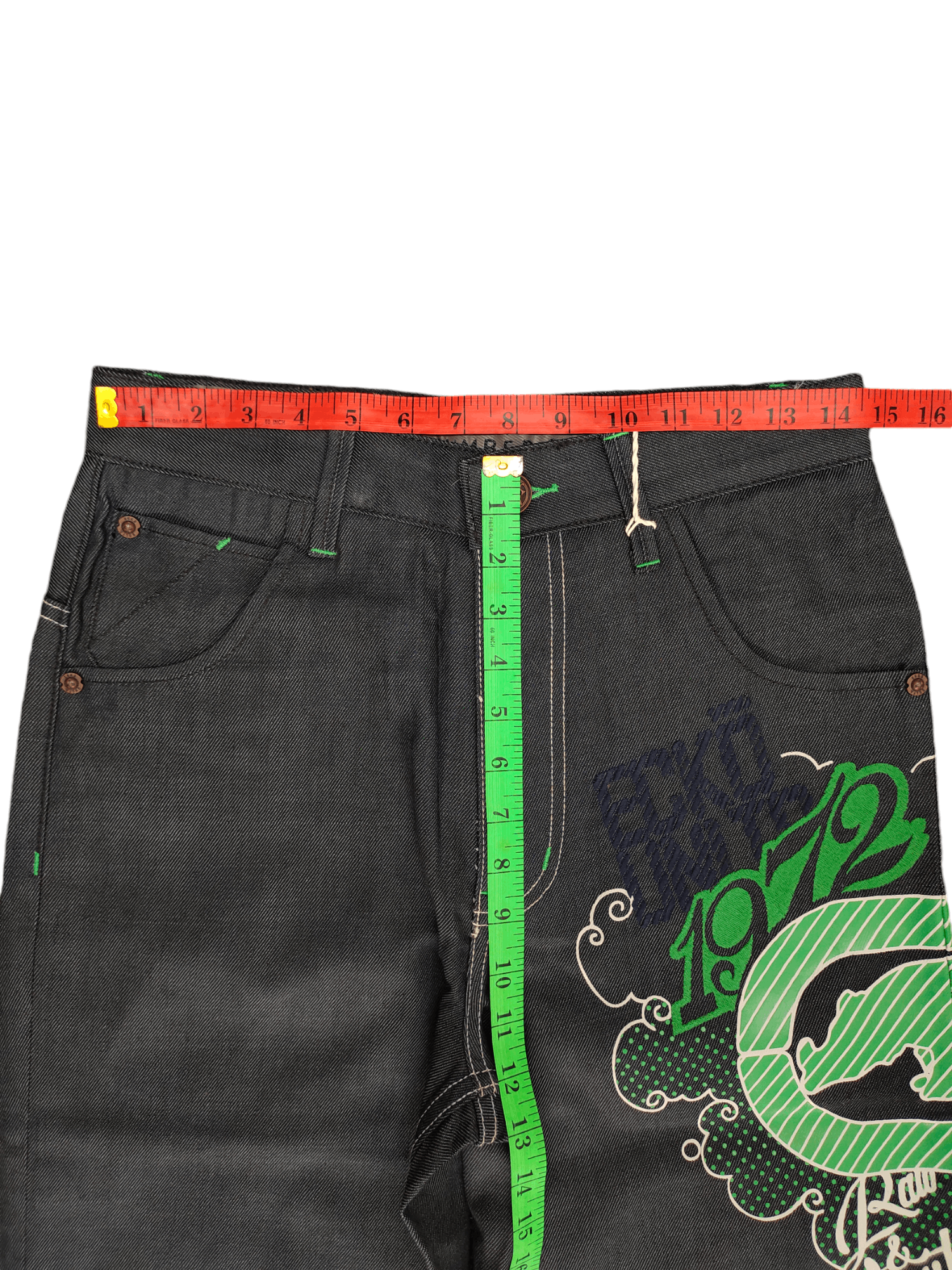 Ecko Unltd. Vintage Y2k Ecko Big Logo Rhino Graffiti Print Baggy Jeans Size US 29 - 6 Thumbnail