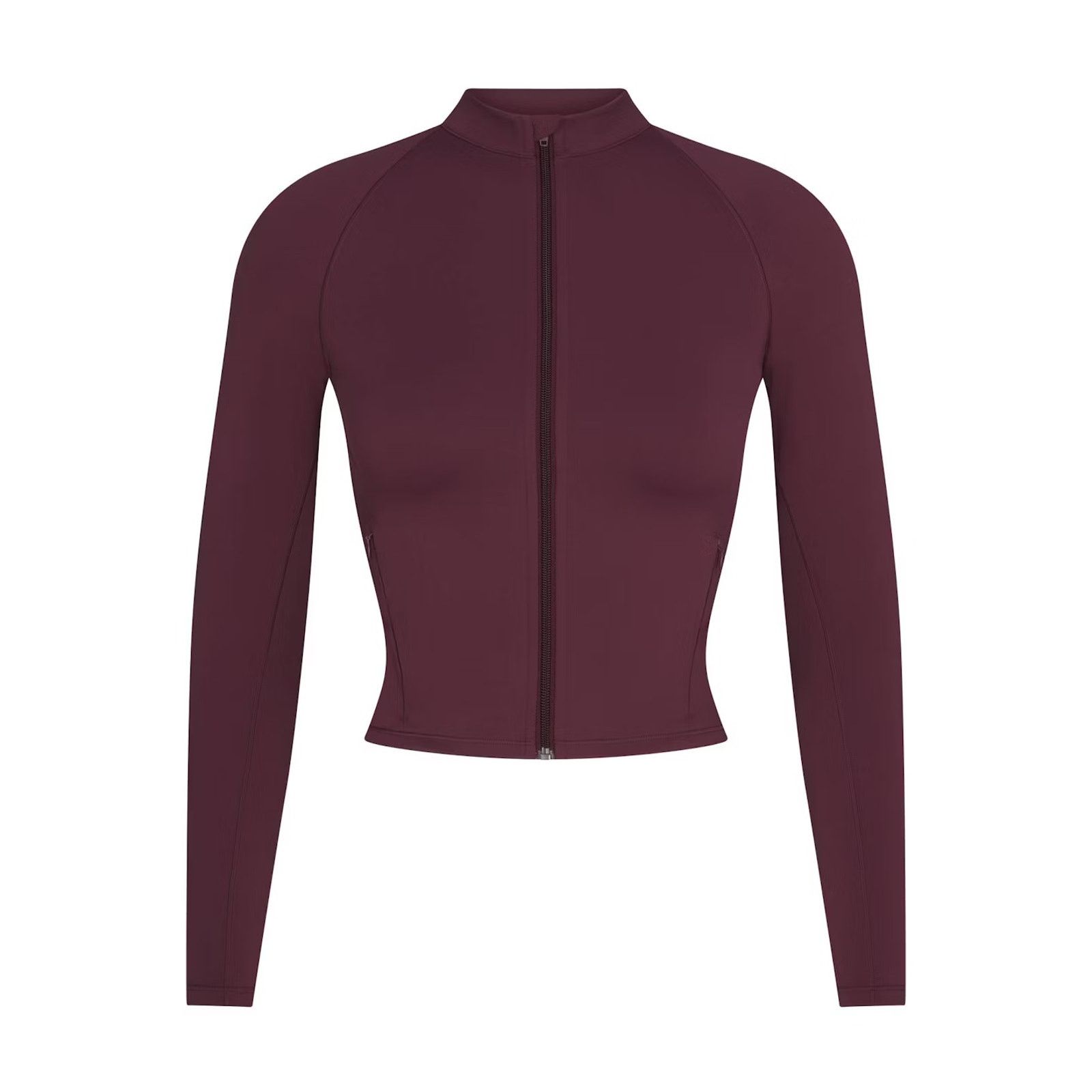 SKIMS Nike SKIMS Matte Mock Neck Full Zip Jacket Currant Women S Size S / US 4 / IT 40 - 1 Thumbnail