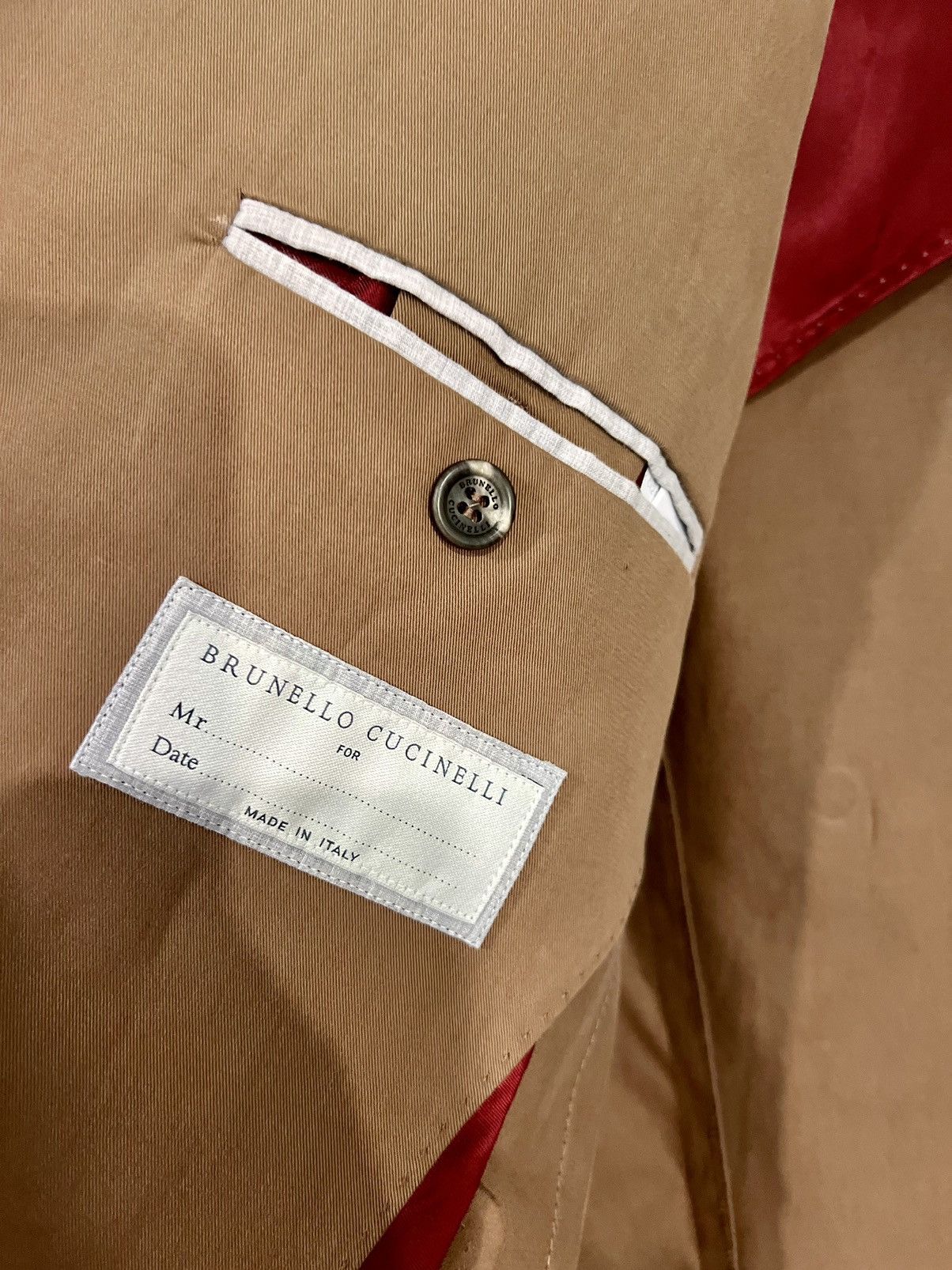 Brunello Cucinelli New Brunello Cucinelli Cashmere/Cotton Peak Lapel blazer Size 42R - 3 Thumbnail