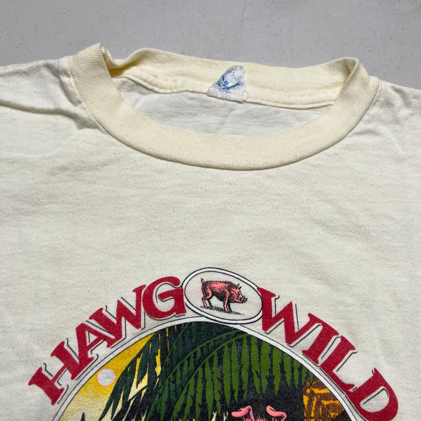 Vintage Vintage HAWG WILD SWINE COOLER PIG GET HIGH Sz XL 80s Size US XL / EU 56 / 4 - 4 Thumbnail