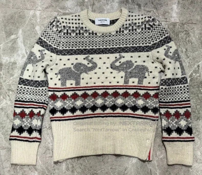 Thom Browne Thom Browne Fair Isle patterned knitted sweater Size US XS / EU 42 / 0 - 1 Thumbnail