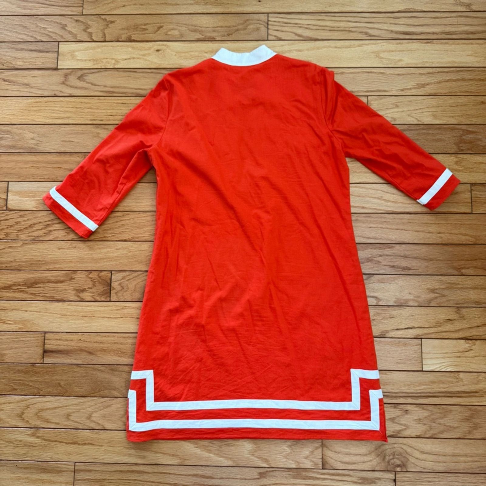 Preston & York Preston & York Sz 12 Orange Linen Blend Shift Dress Tailored Size XL / US 12-14 / IT 48-50 - 6 Thumbnail