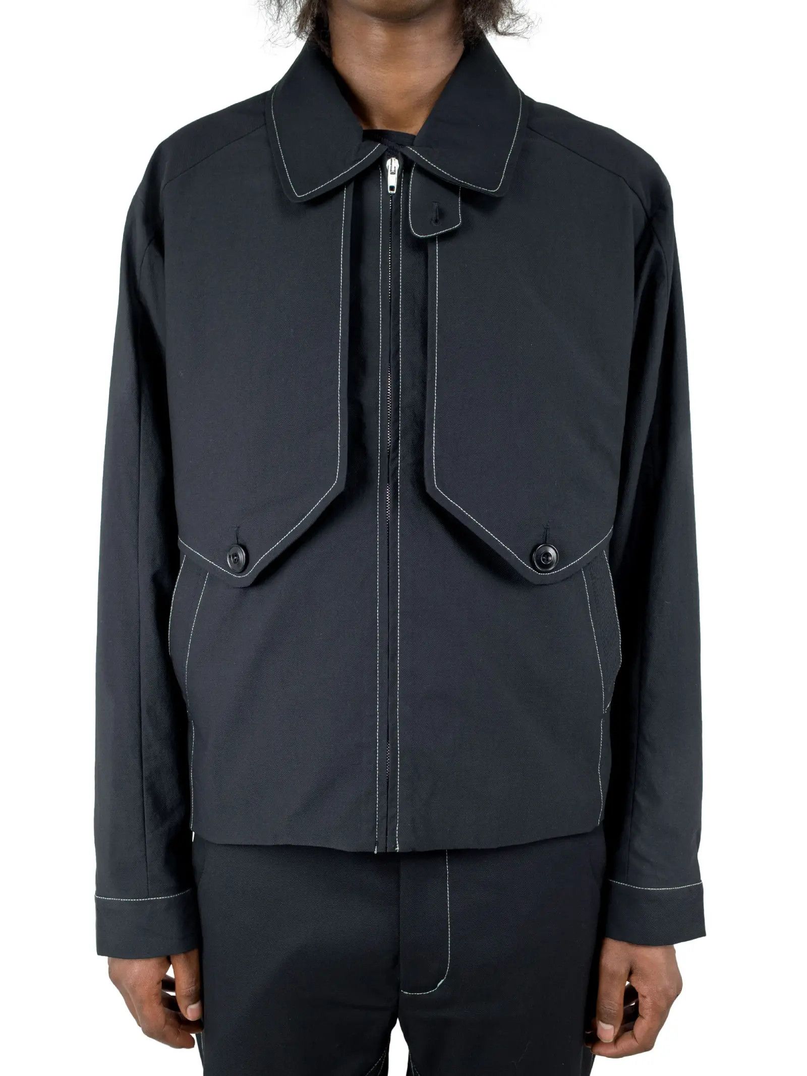image of Kiko Kostadinov Kiko Kostodinov – Kk. Jacket. 09 Jet Black (Murad), Men's (Size Medium)