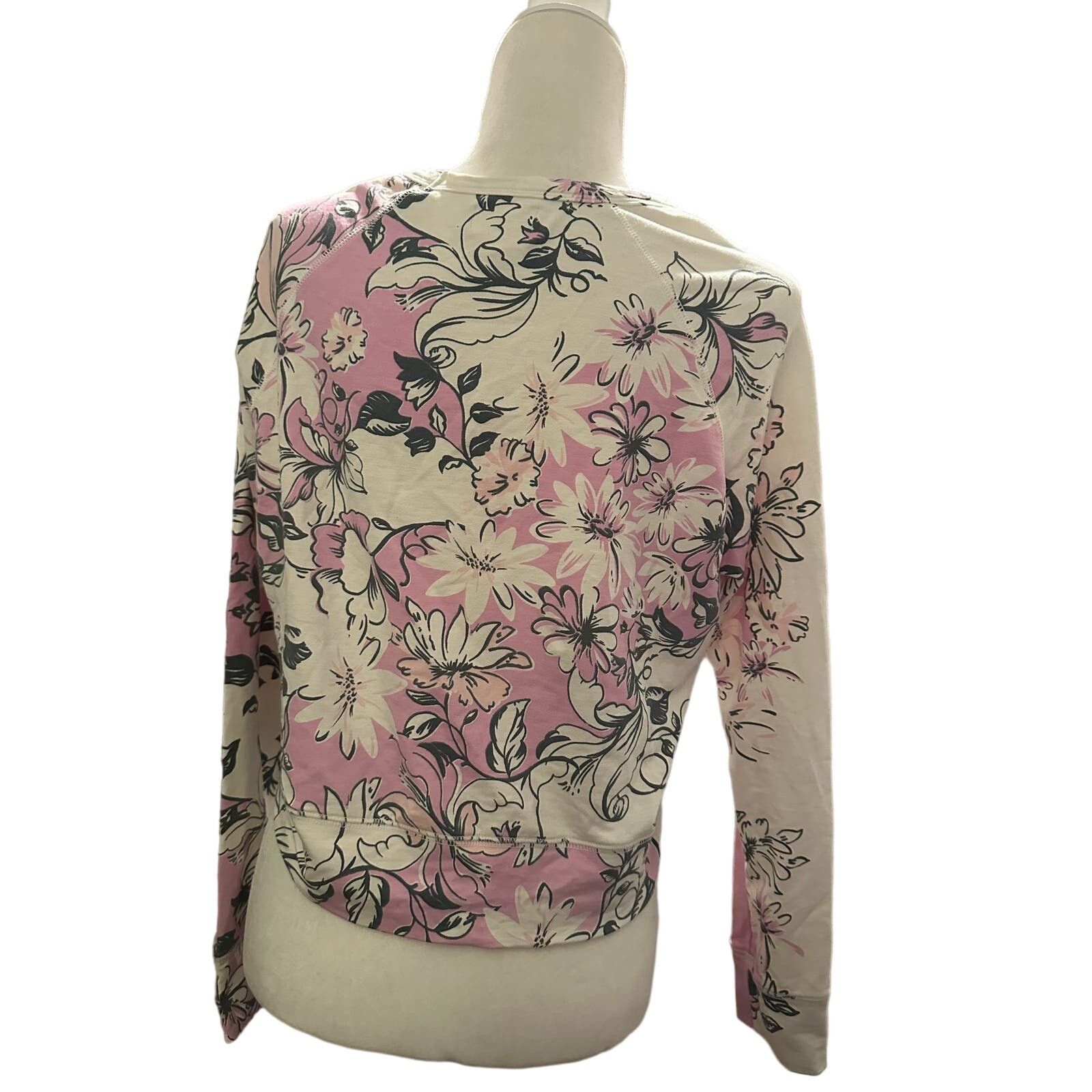 Sundry Sundry Floral Long Sleeve Crop Top Size Small, NWT Size S / US 4 / IT 40 - 4 Thumbnail