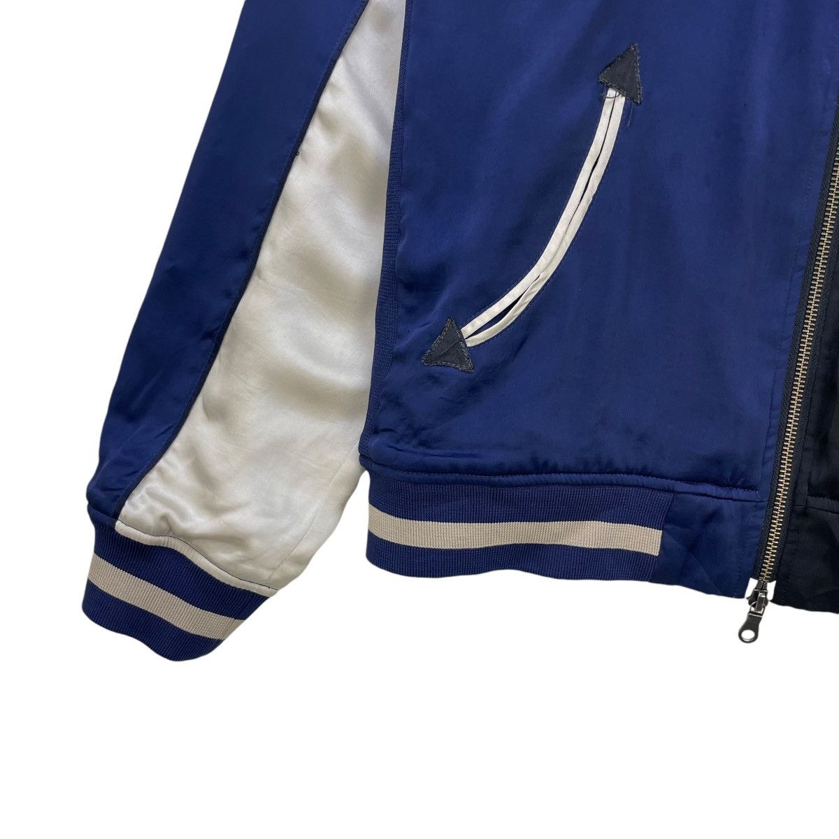 Japanese Brand × Toyo Enterprises 💥Japanese Brand Qlamls Sukajan Two Tone Jacket Size US M / EU 48-50 / 2 - 6 Thumbnail