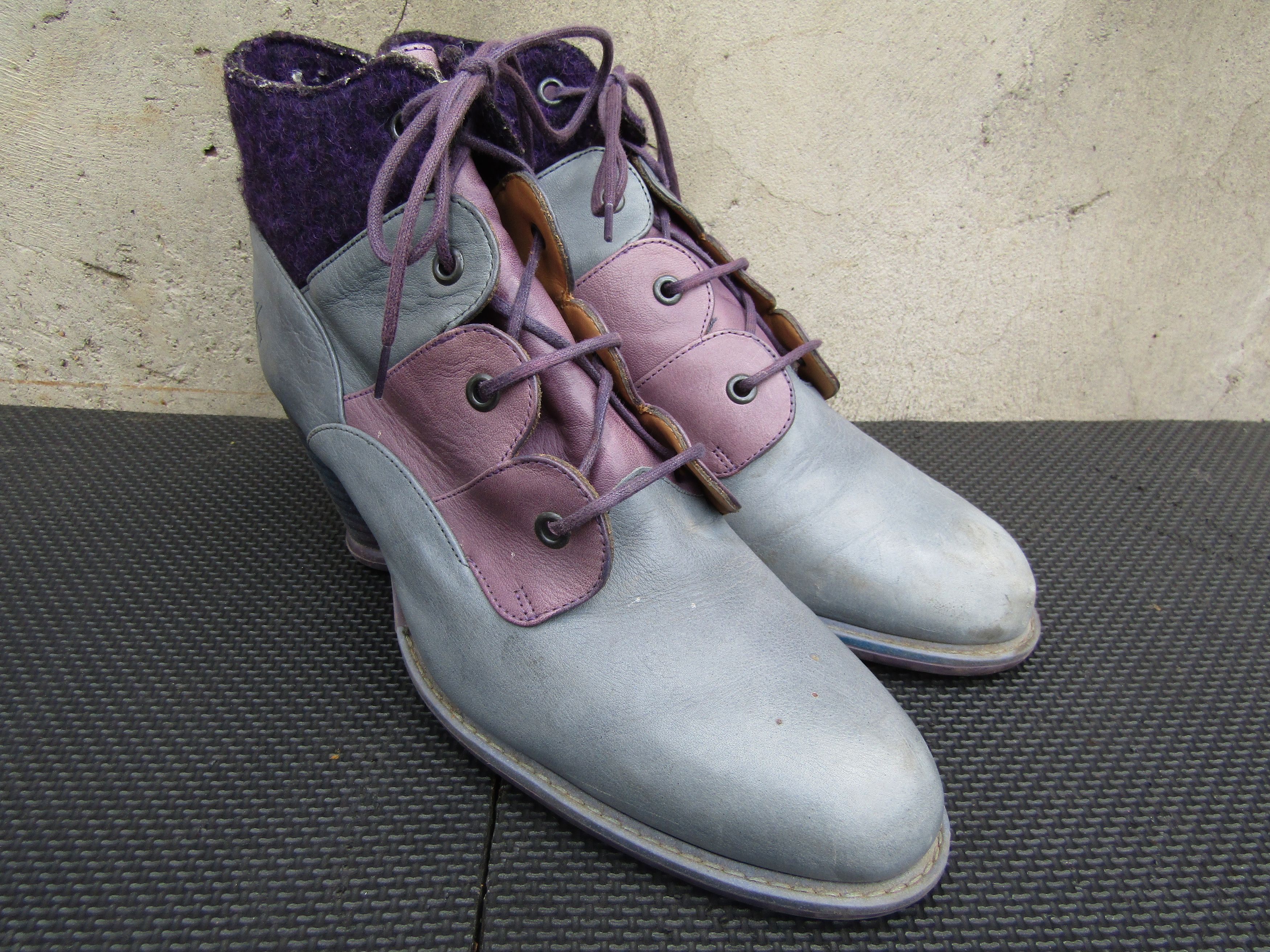 John Fluevog John Fluevog Multicolor leather Tatiana heel Lace up Size US 11 / IT 41 - 4 Thumbnail