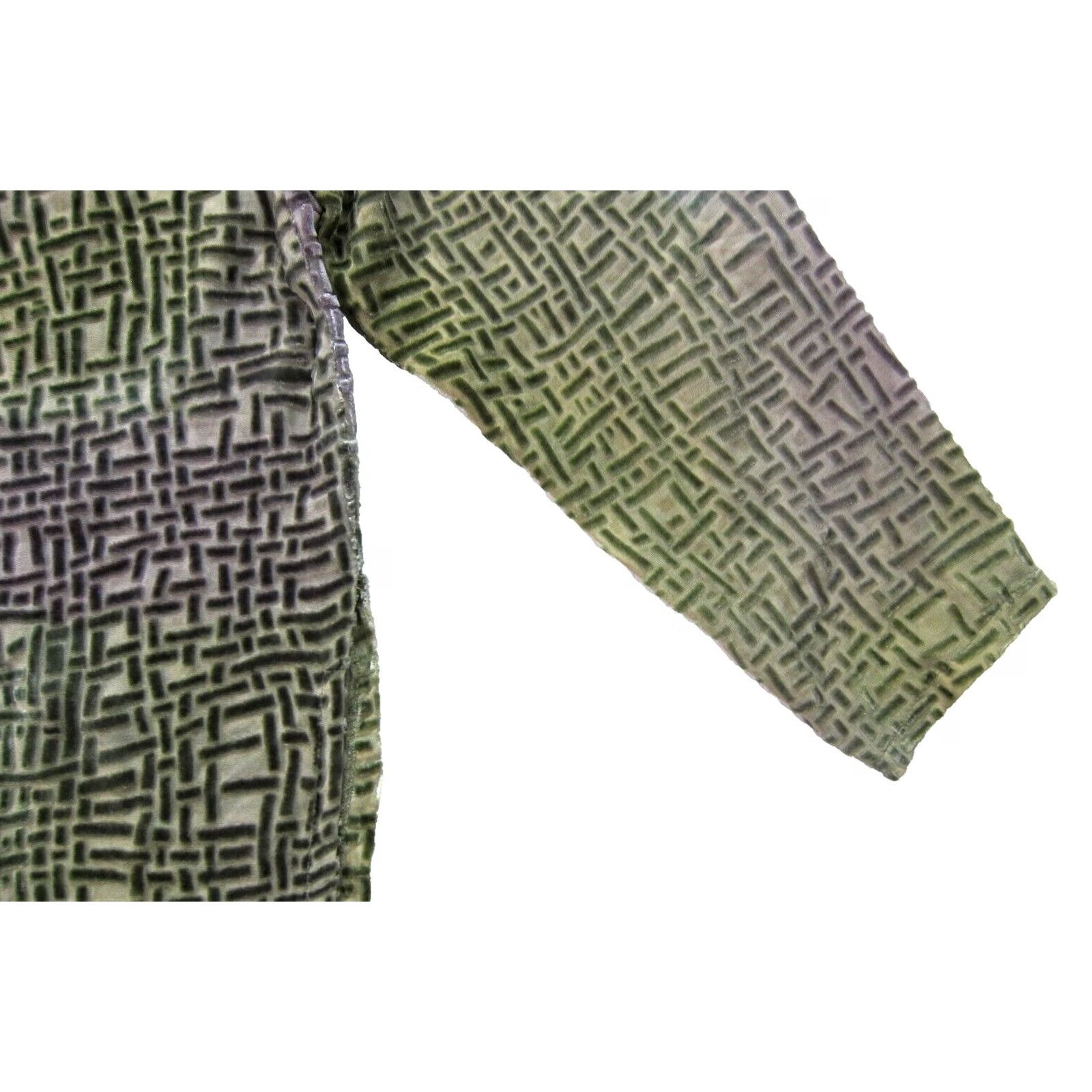 Velvet Kay Chapman Green Velvet Sheer Silk High Neck Long Sleeve Tunic Blouse Women M Size M / US 6-8 / IT 42-44 - 5 Thumbnail