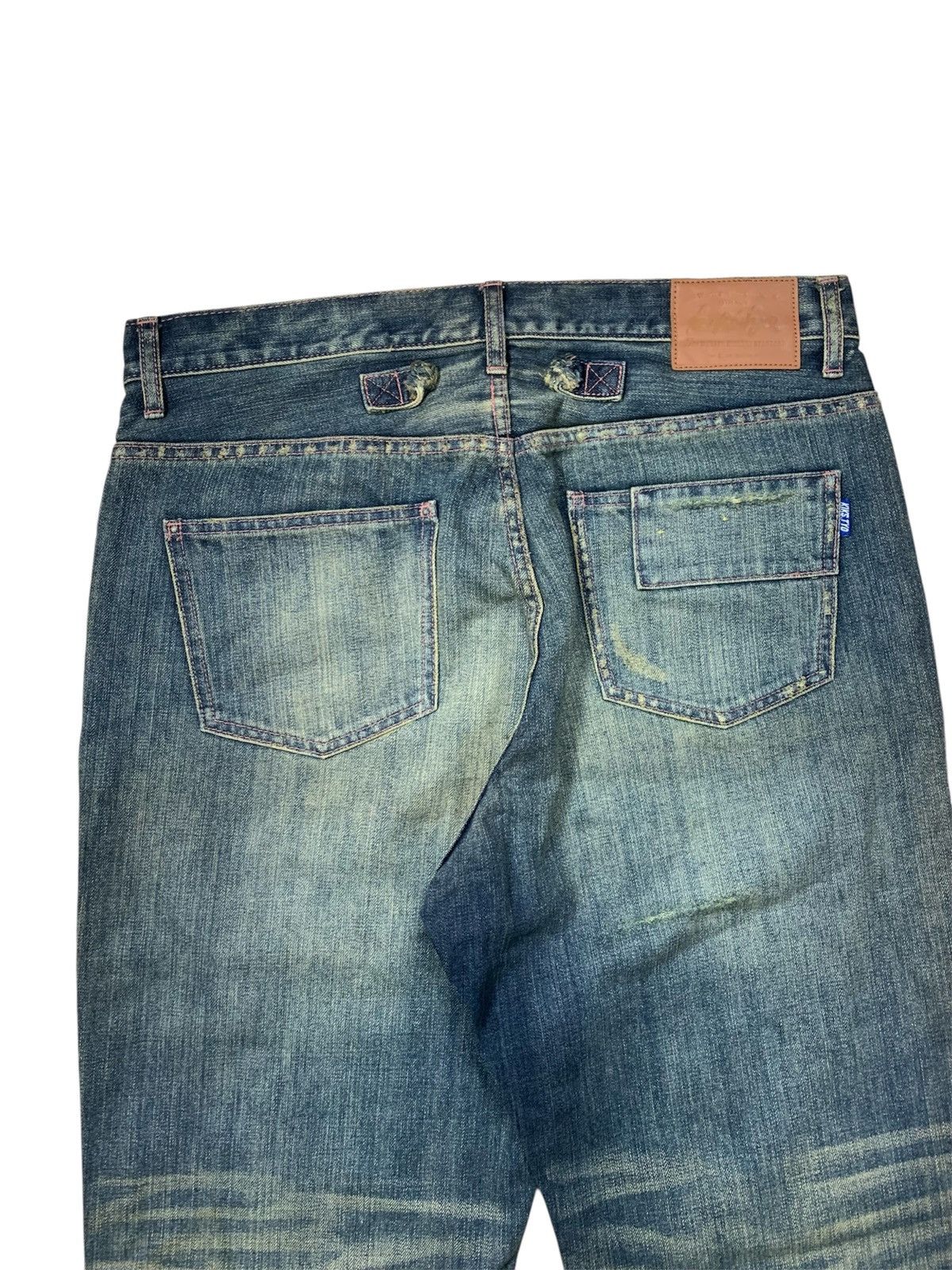 KIKS TYO KIKS TYO straight cut Distressed jeans Size US 35 - 5 Thumbnail