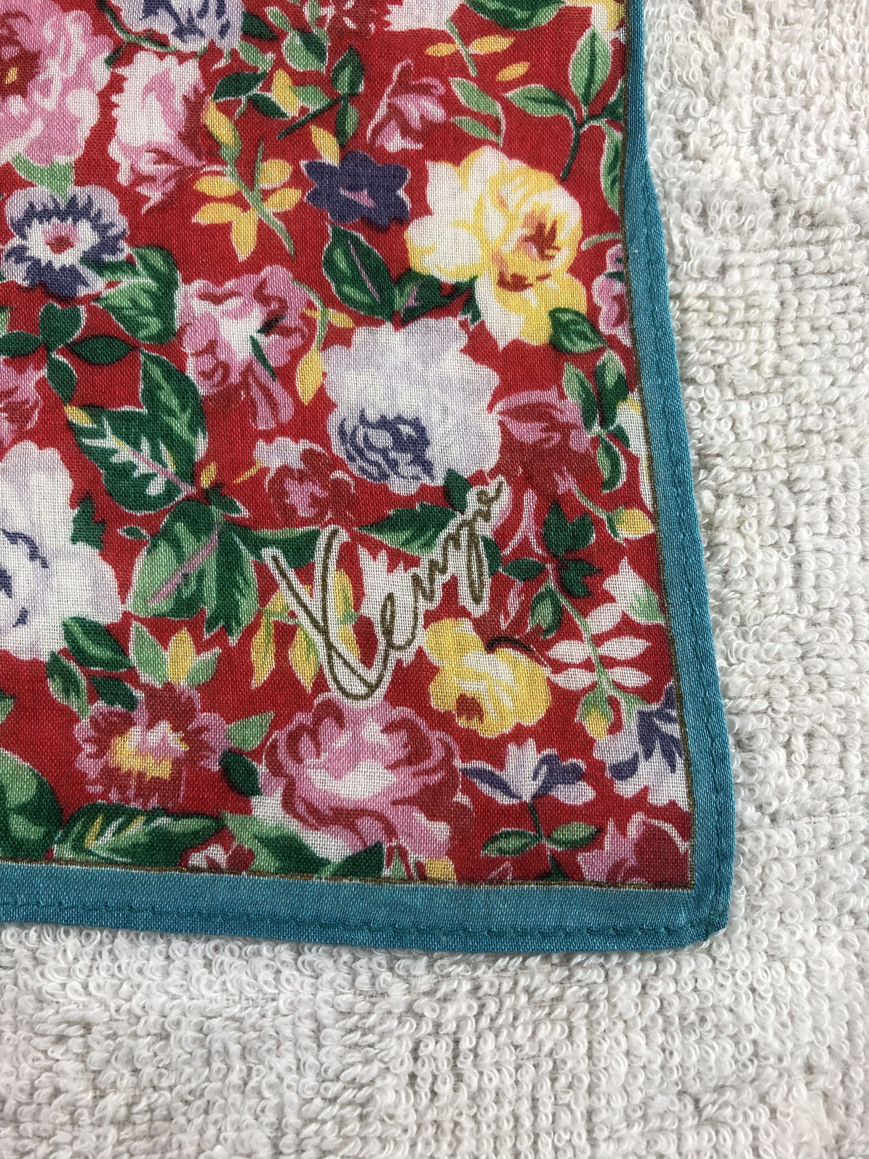 Kenzo × Vintage Kenzo Floral Handkerchief / Bandana / Neckerchief Size ONE SIZE - 5 Thumbnail