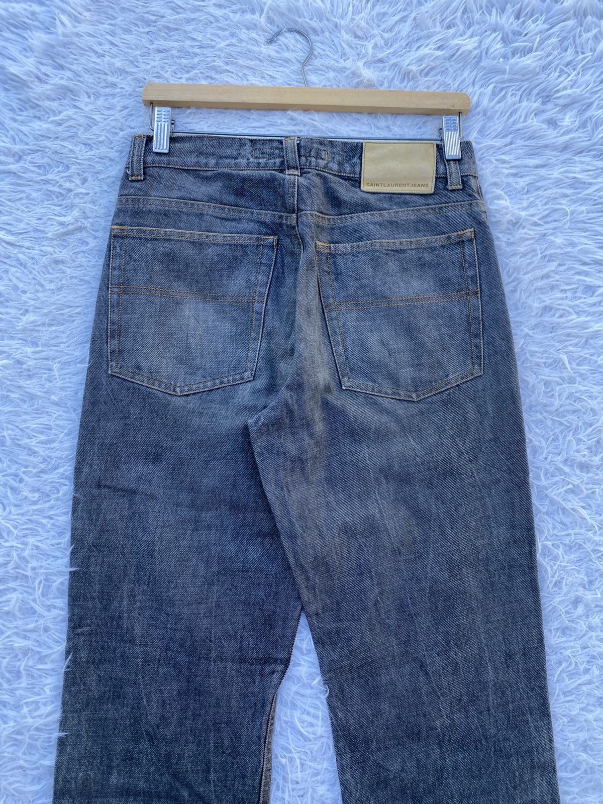 Yves Saint Laurent Rare Vintage Saint Laurent Jeans YSL Denim Made in Portugal Size US 29 - 24 Thumbnail