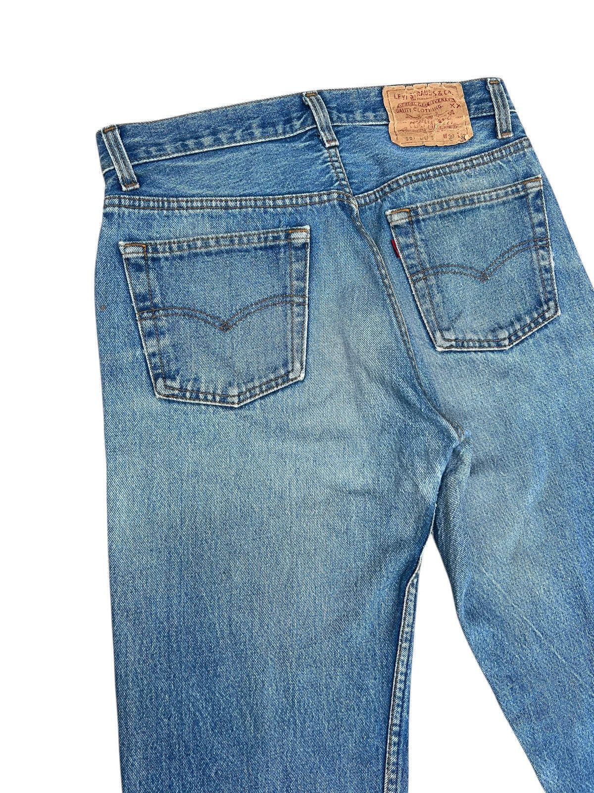 Levi's Vintage 80s Levi’s 501 Made in USA Dirty Mud Denim Jeans Size US 30 / EU 46 - 15 Thumbnail