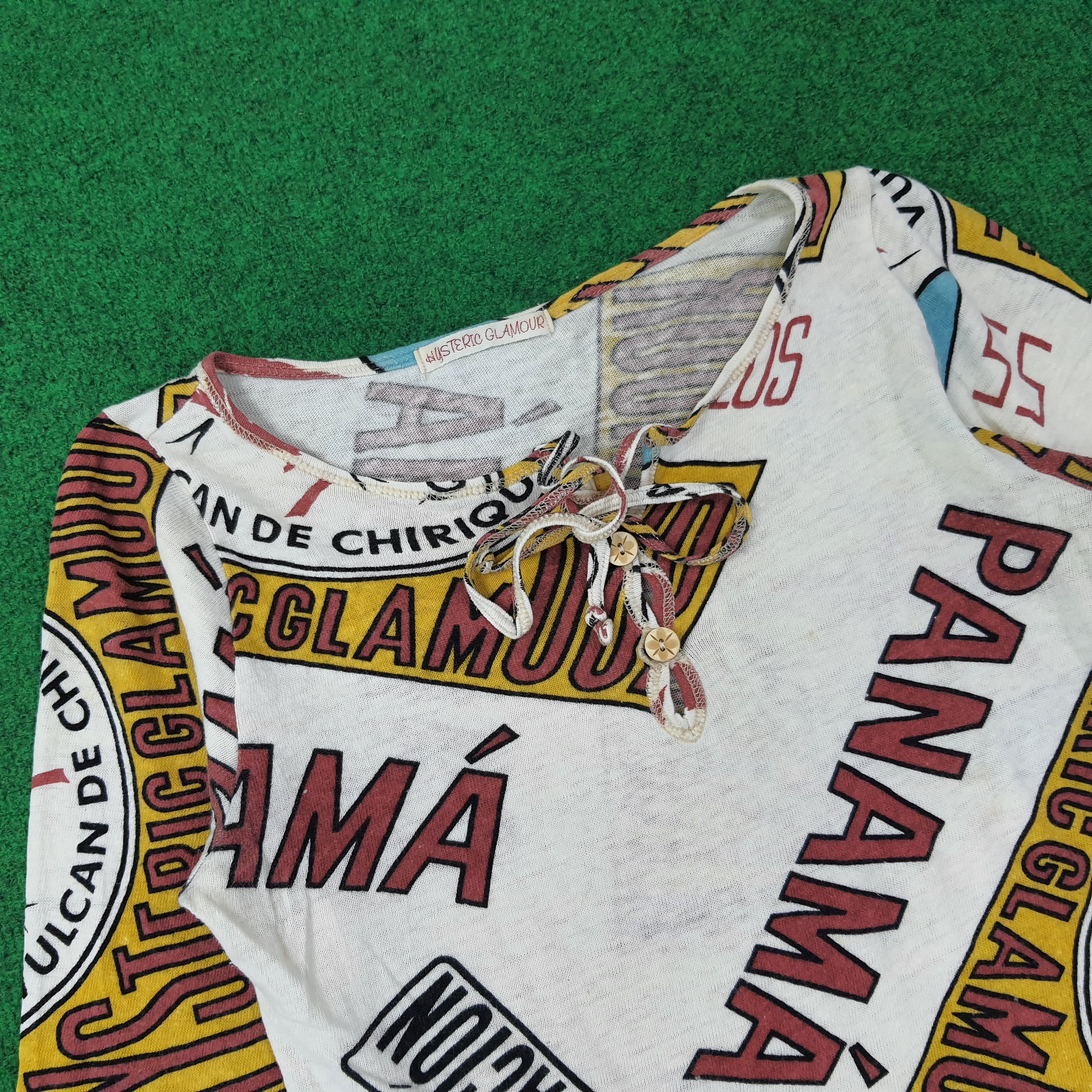 Hysteric Glamour Vintage Hysteric Glamour Panamaroja Button Tshirt C267N43 Size XS / US 0-2 / IT 36-38 - 2 Thumbnail