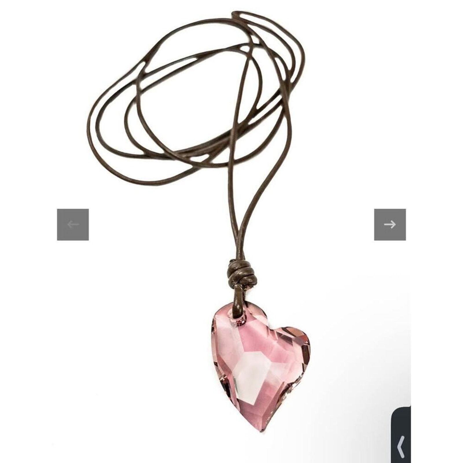 Other Crystal pink heart necklace Size ONE SIZE - 7 Thumbnail