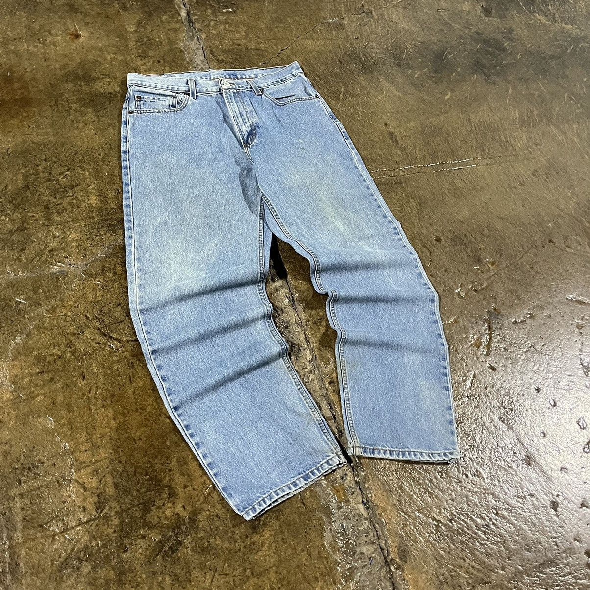 Levi's × Vintage Crazy Vintage Levi's 550 Jeans Faded Y2K Light Wash Skater Size US 34 / EU 50 - 8 Thumbnail