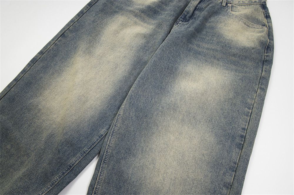 Japanese Brand × Jean Men's straight punk washed distressed jeans Size US 32 / EU 48 - 6 Thumbnail