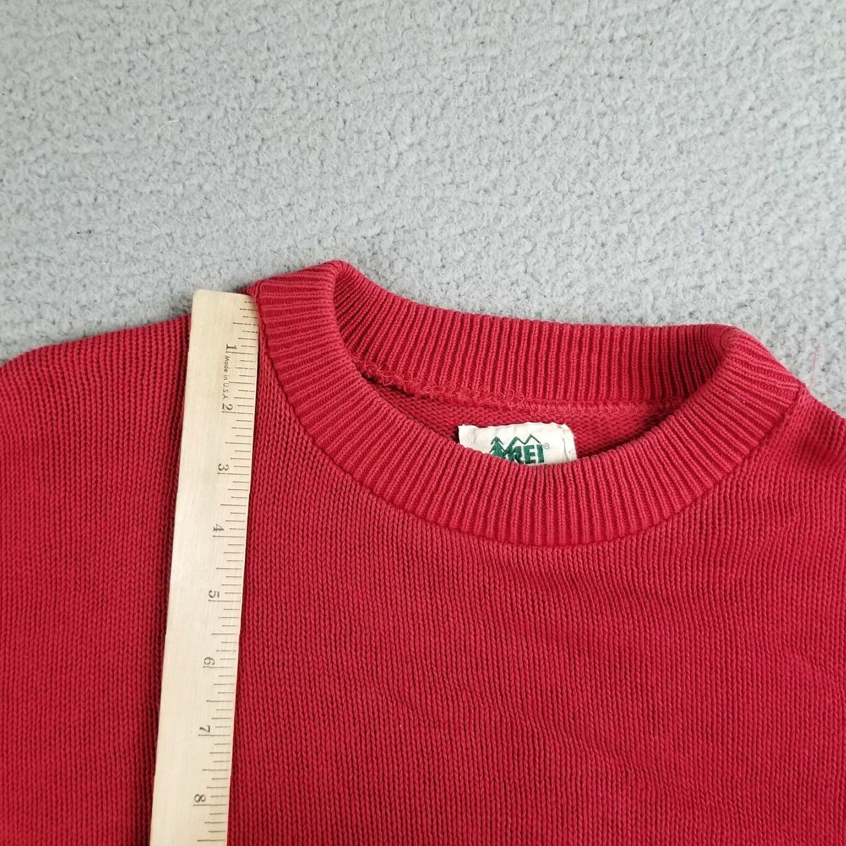 Vintage VINTAGE REI Sweater Mens Medium Crew Neck Red Knit Pullover 80s 90s Casual Accessories Men Size US M / EU 48-50 / 2 - 3 Thumbnail