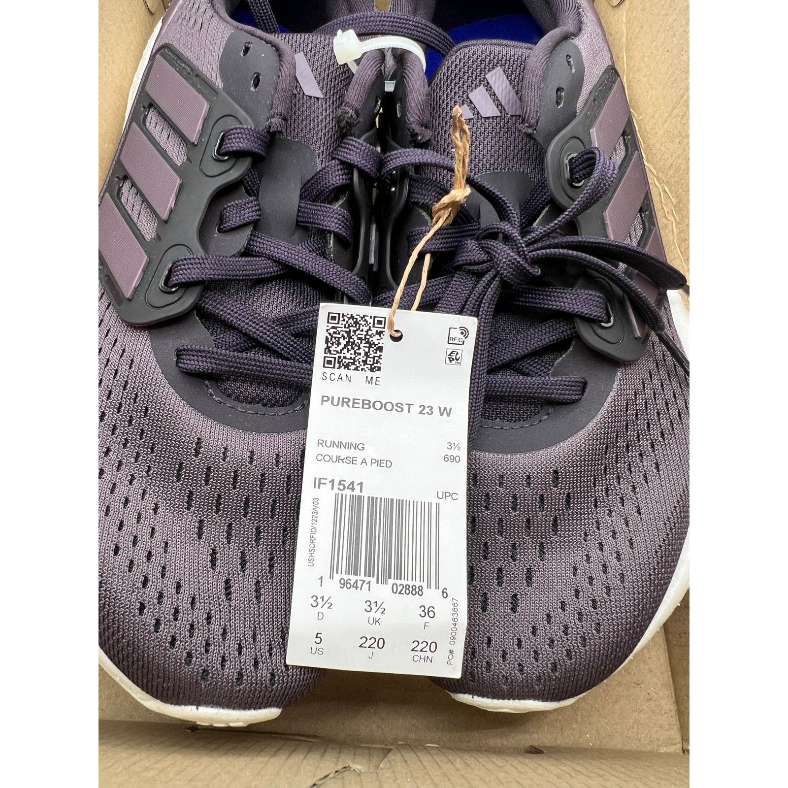 Adidas Adidas Pureboost 23 “Aurora Black” size 6.5 women’s Size US 6.5 / IT 36.5 - 6 Thumbnail