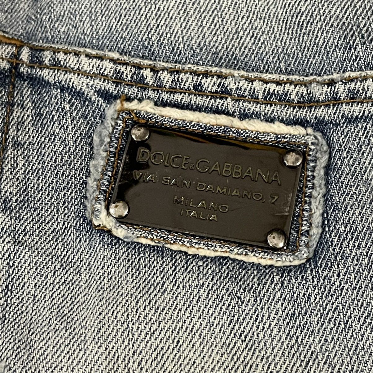 Dolce & Gabbana × Le Grande Bleu (L.G.B.) × Tornado Mart 00's Dolce & Gabbana Straight Distressed Jeans Size US 34 / EU 50 - 5 Thumbnail